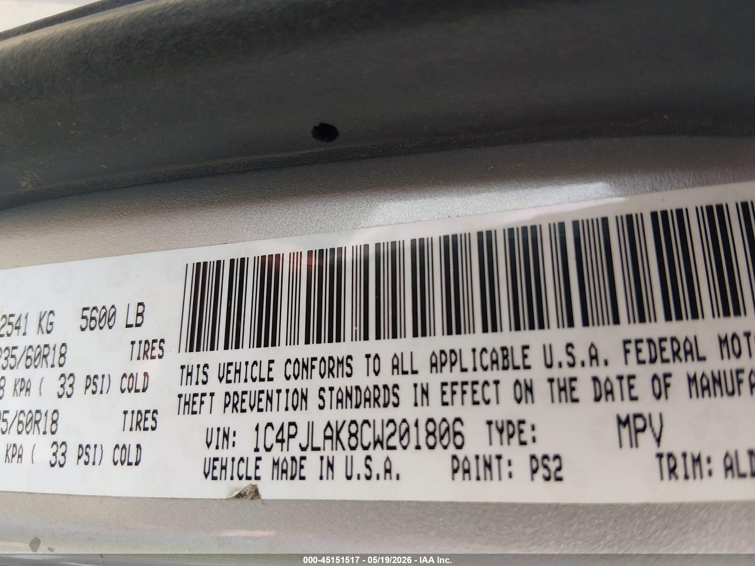 2012 Jeep Liberty Sport Серебряный vin: 1C4PJLAK8CW201806