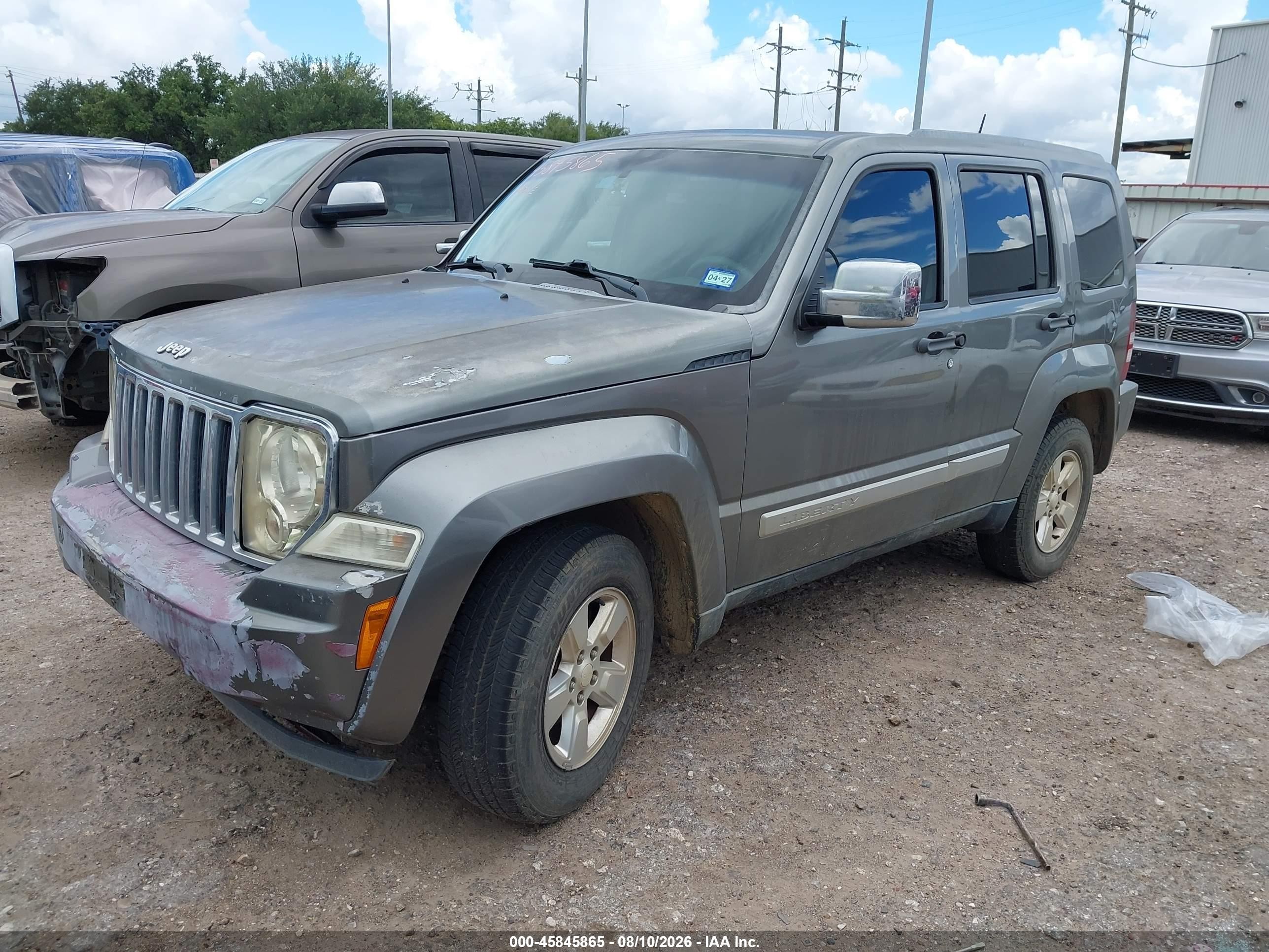 2012 Jeep Liberty Sport Серый vin: 1C4PJLAK9CW165902