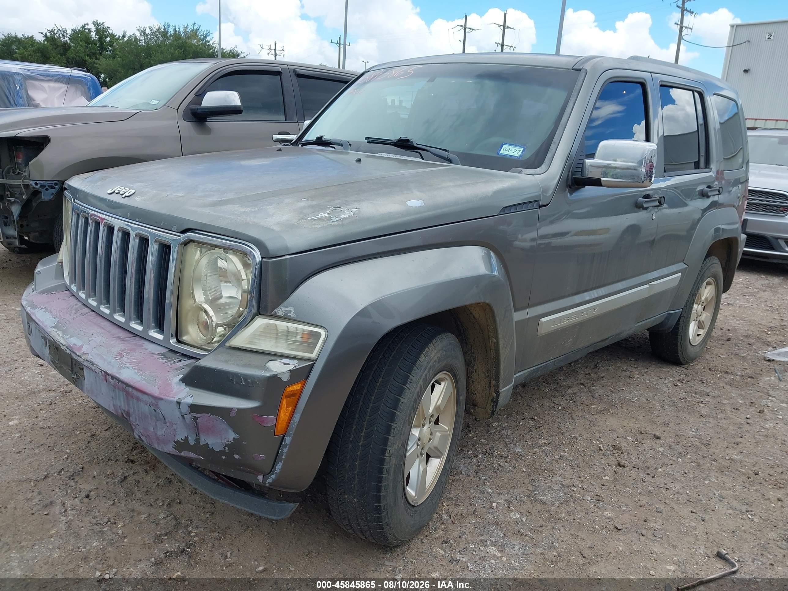 2012 Jeep Liberty Sport Серый vin: 1C4PJLAK9CW165902