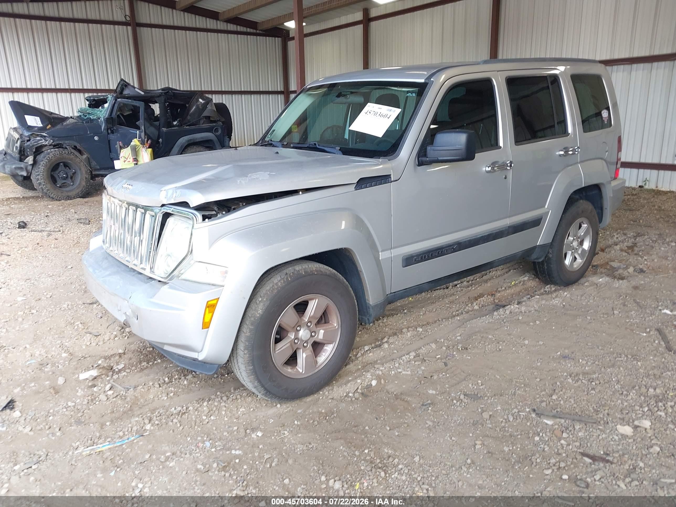 2012 Jeep Liberty Sport Silver vin: 1C4PJLAK9CW169867