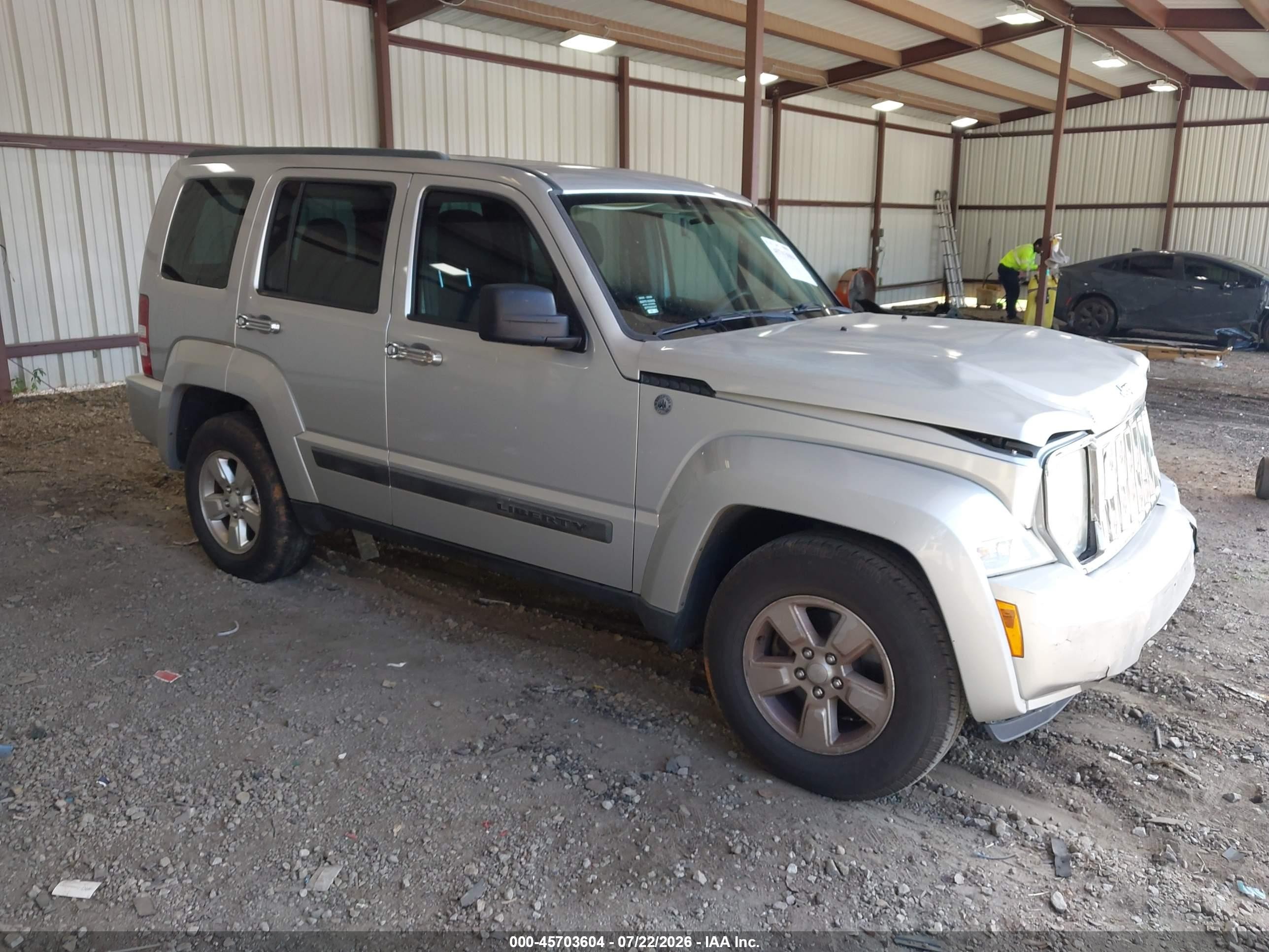 2012 Jeep Liberty Sport Silver vin: 1C4PJLAK9CW169867