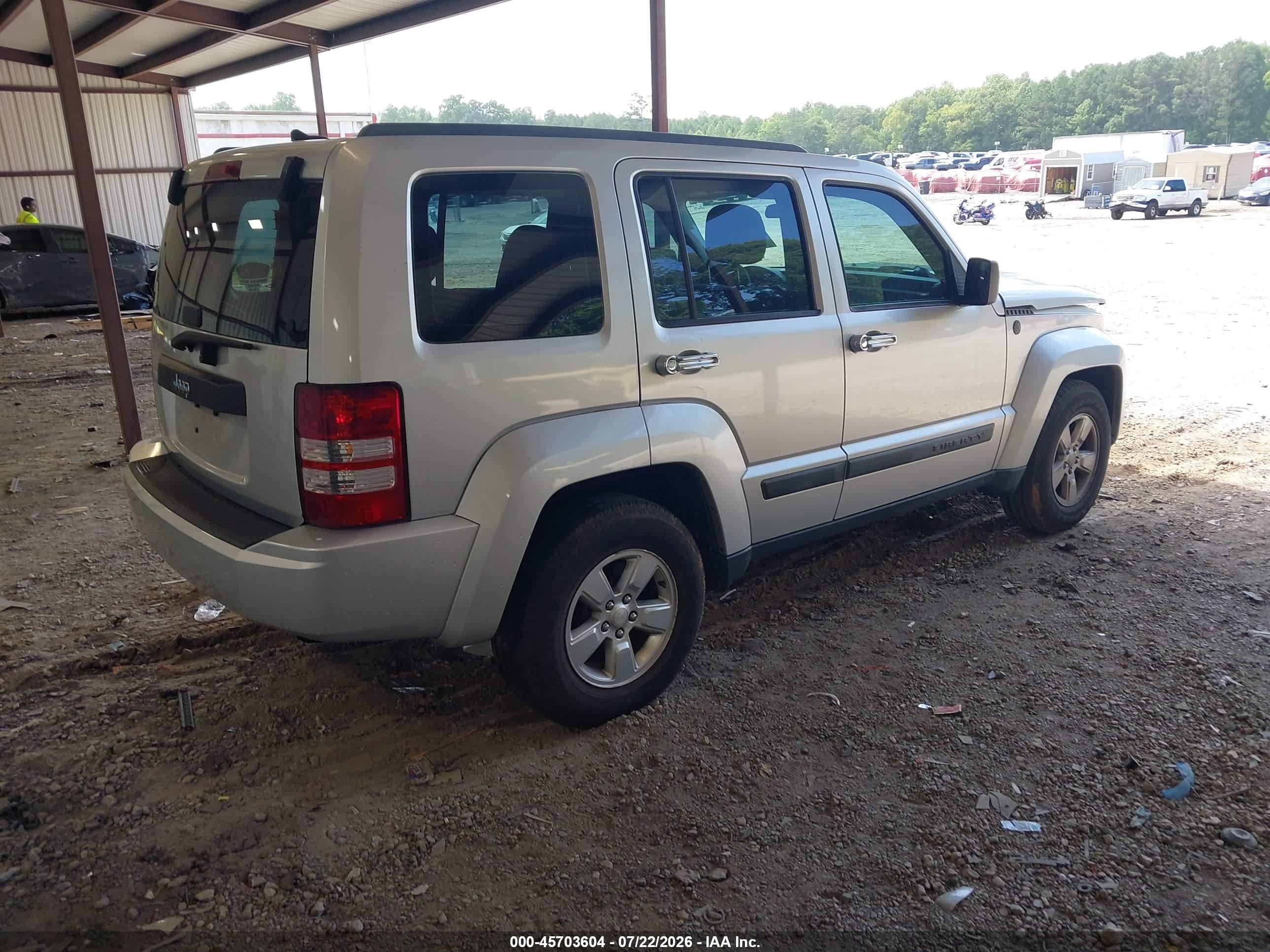 2012 Jeep Liberty Sport Silver vin: 1C4PJLAK9CW169867