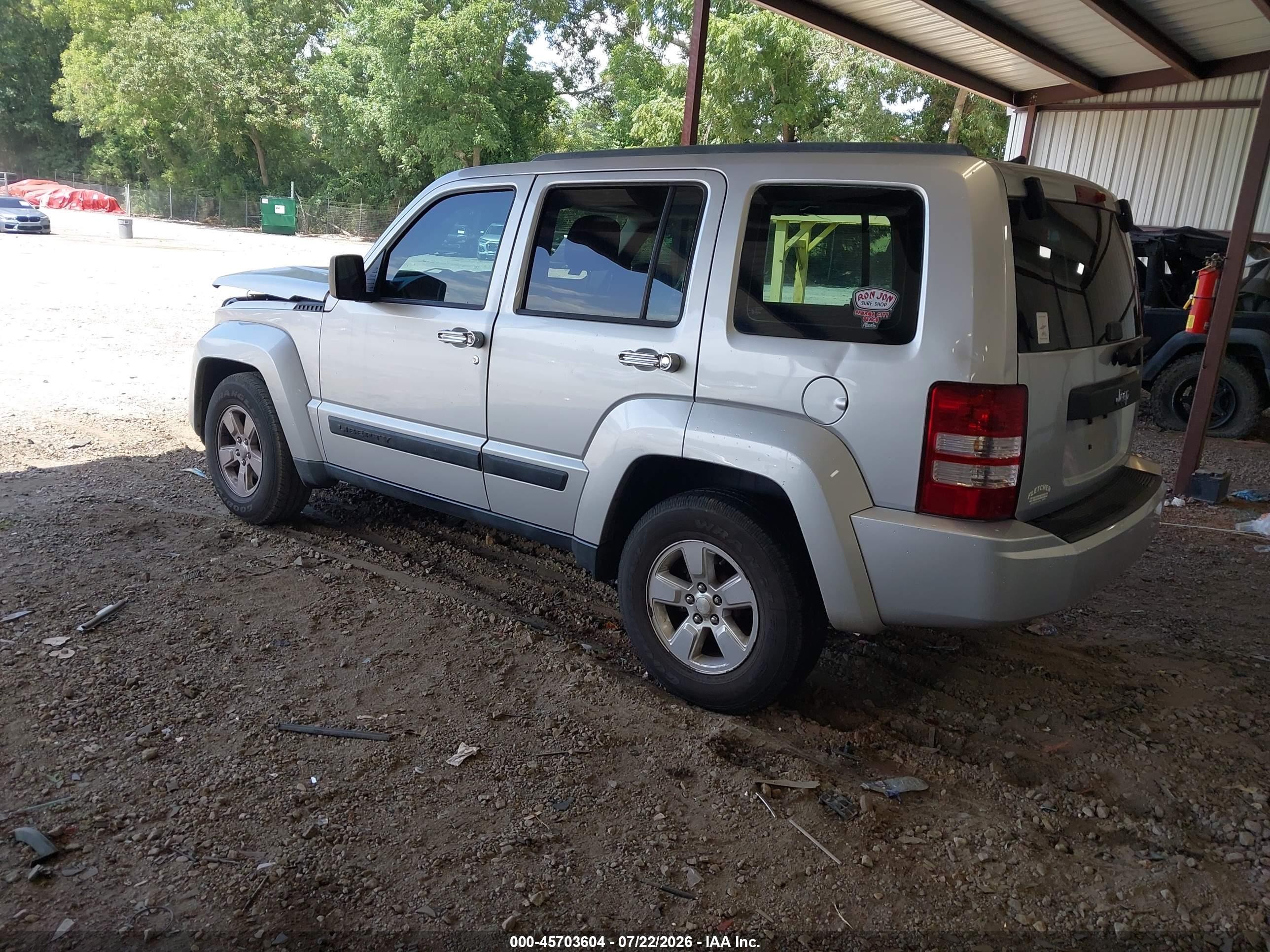 2012 Jeep Liberty Sport Silver vin: 1C4PJLAK9CW169867