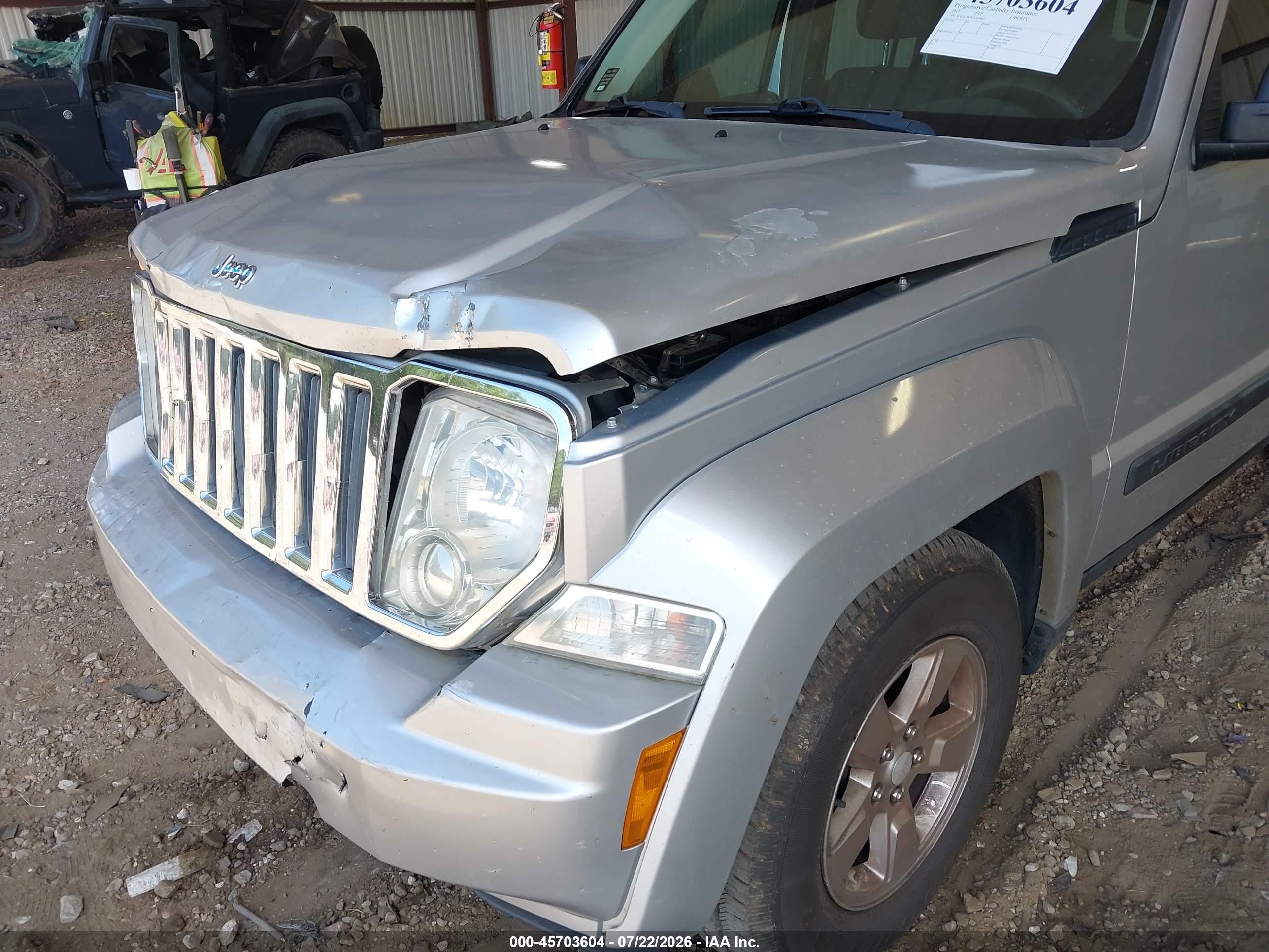 2012 Jeep Liberty Sport Silver vin: 1C4PJLAK9CW169867
