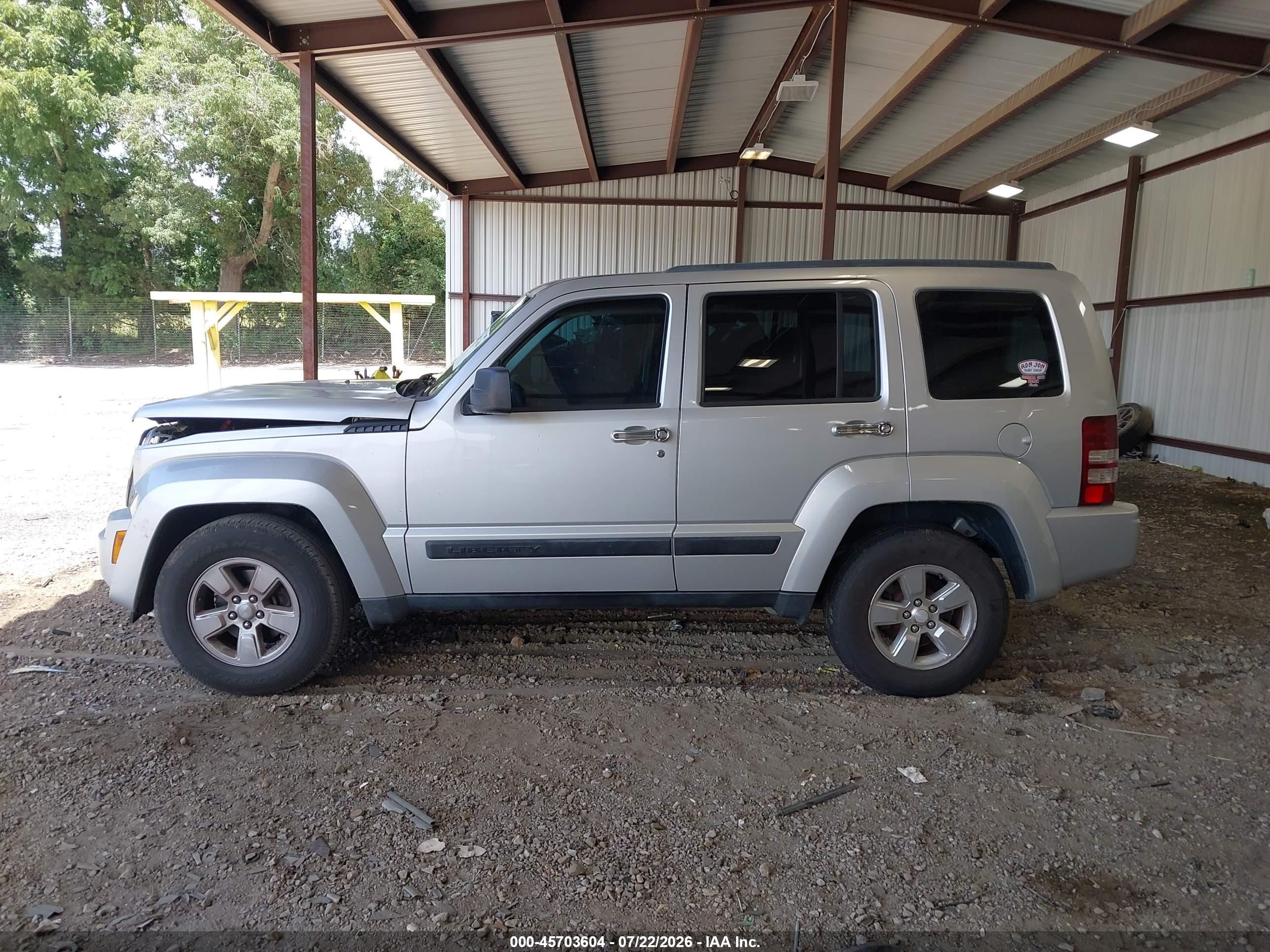 2012 Jeep Liberty Sport Silver vin: 1C4PJLAK9CW169867