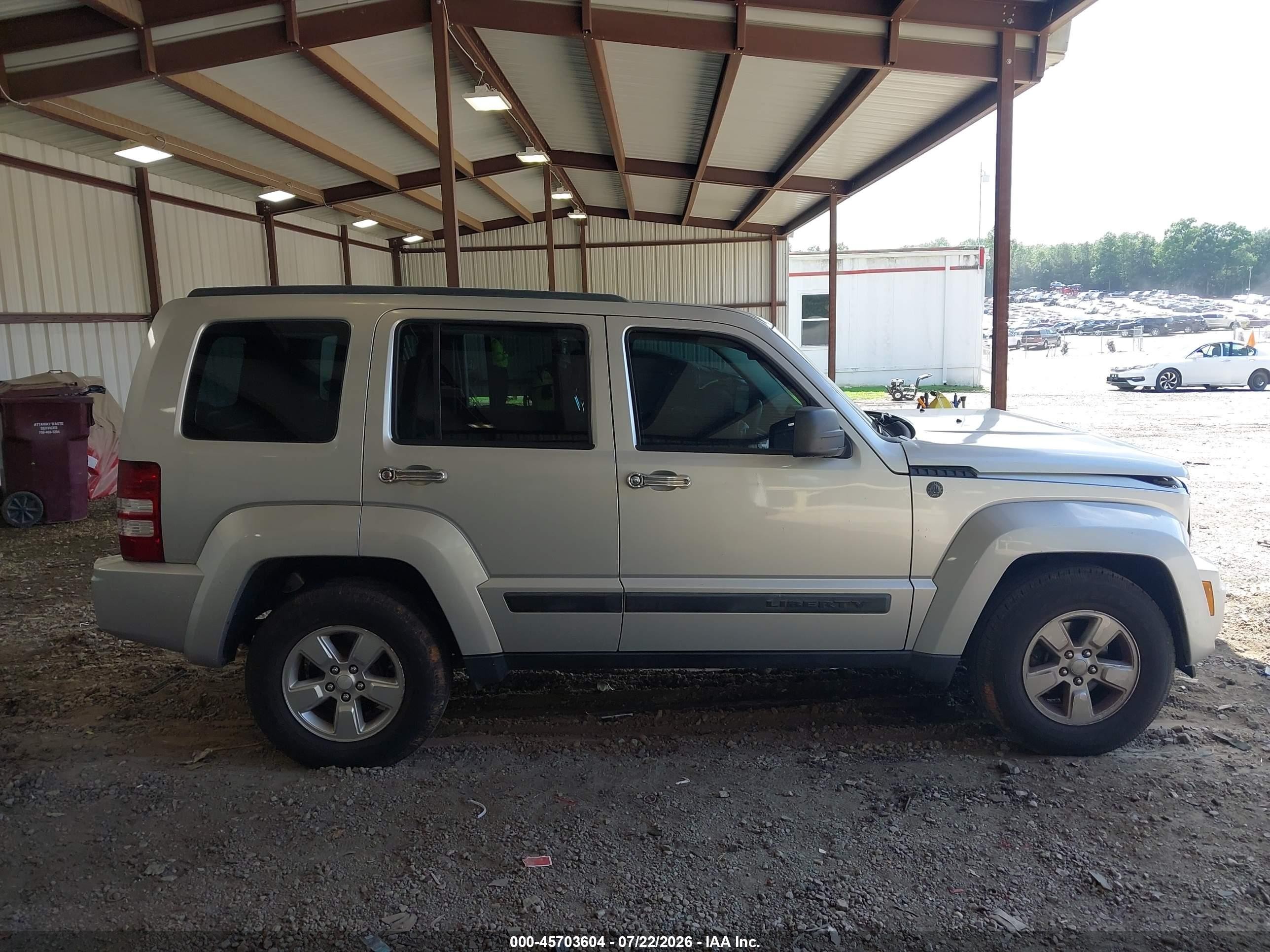 2012 Jeep Liberty Sport Silver vin: 1C4PJLAK9CW169867