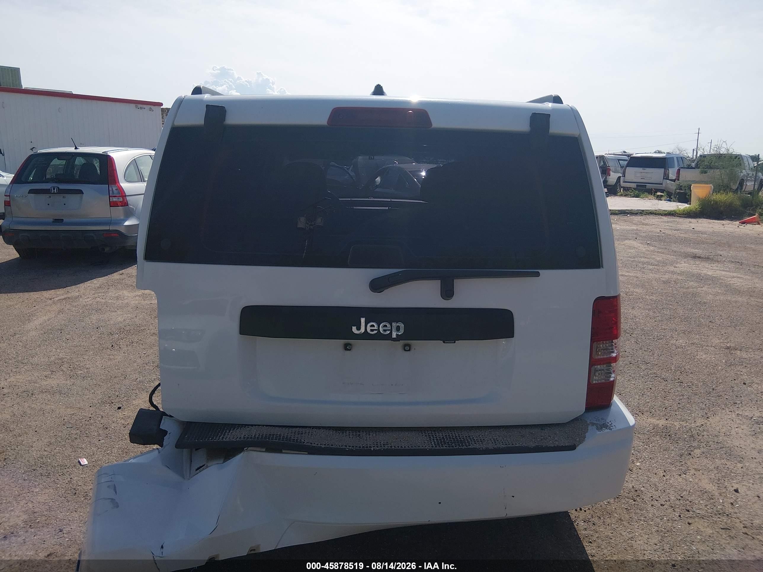 2012 Jeep Liberty Sport Белый vin: 1C4PJLAK9CW213611