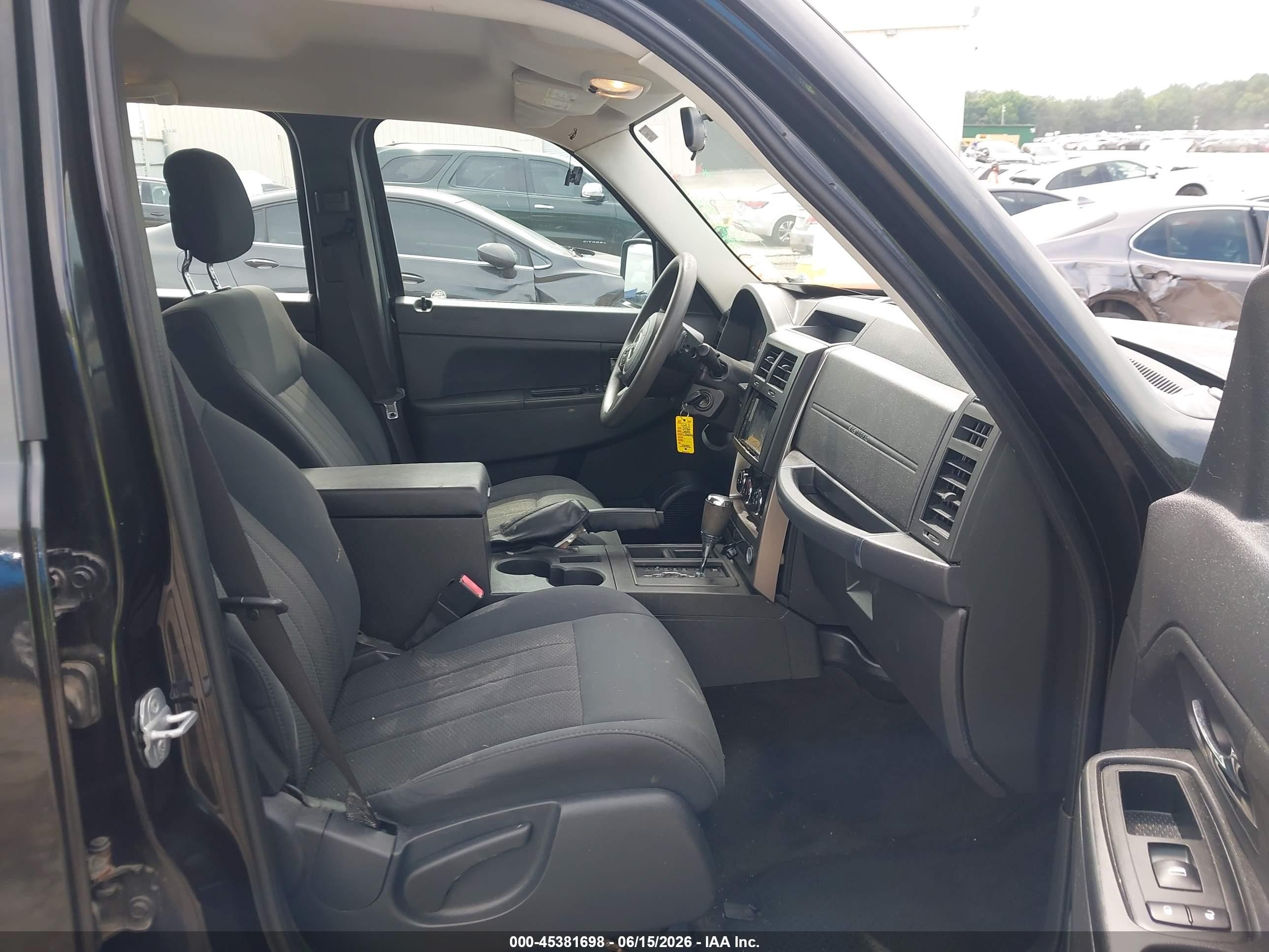 2012 Jeep Liberty Sport Black vin: 1C4PJLAKXCW157484