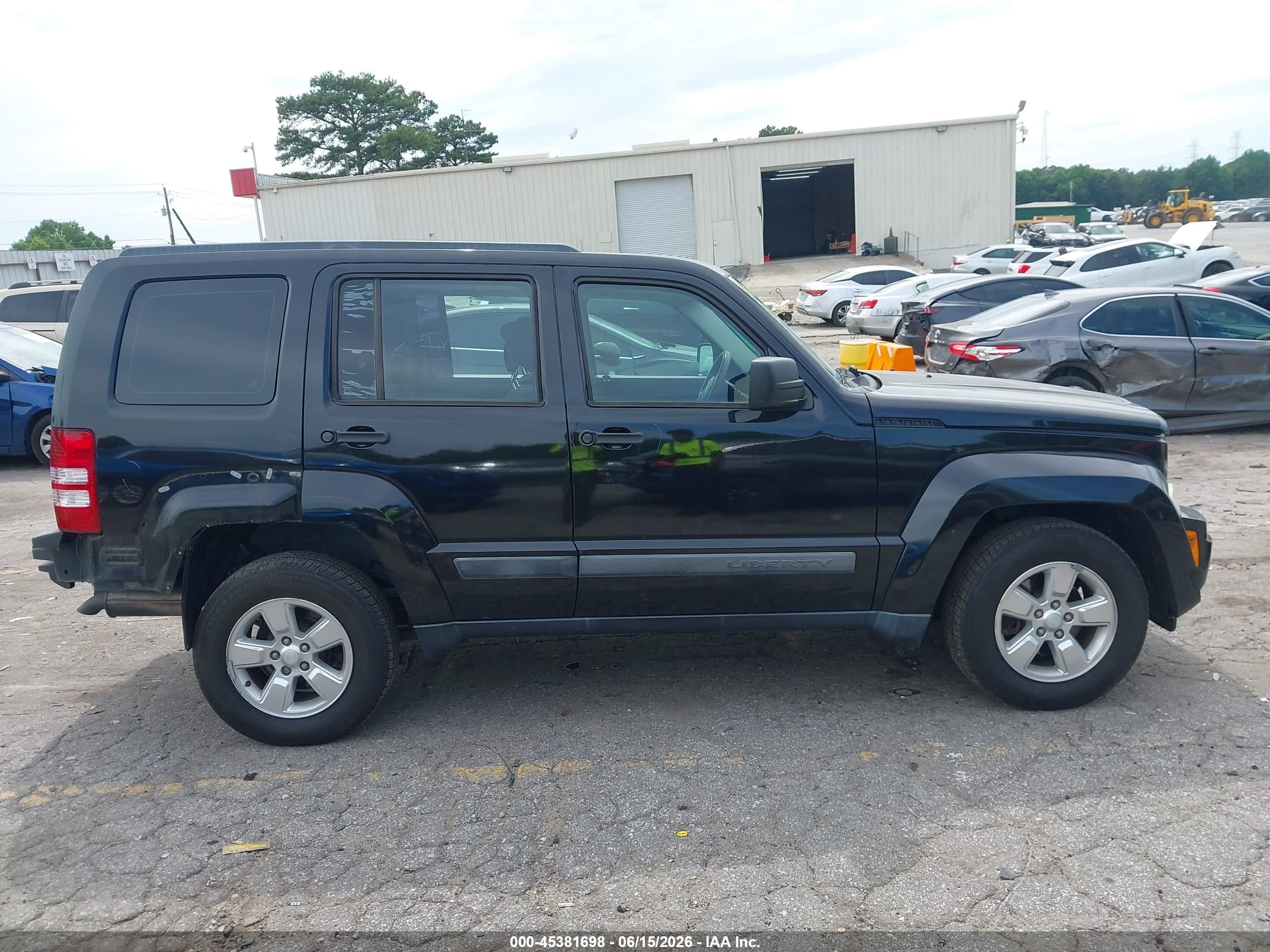 2012 Jeep Liberty Sport Black vin: 1C4PJLAKXCW157484