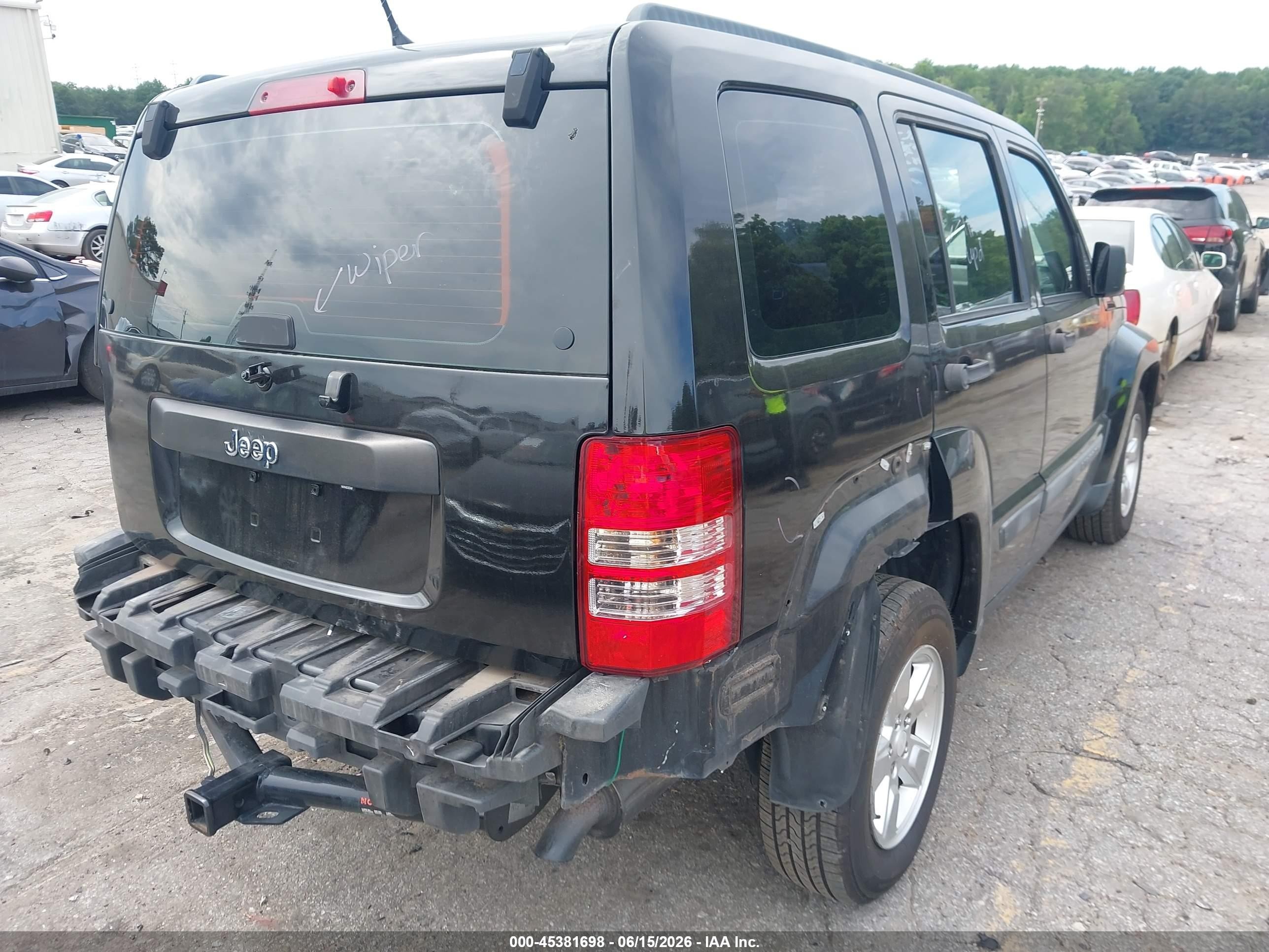 2012 Jeep Liberty Sport Black vin: 1C4PJLAKXCW157484