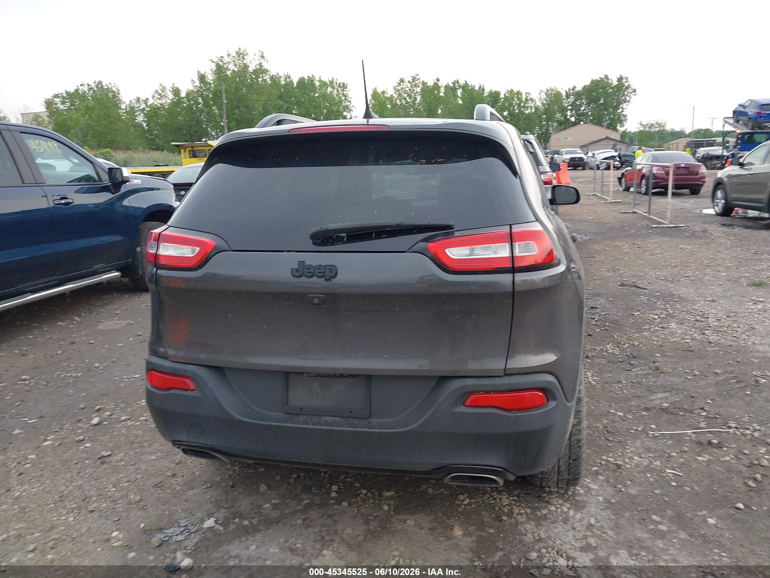 2016 Jeep Cherokee Altitude Gray vin: 1C4PJLAS0GW315336