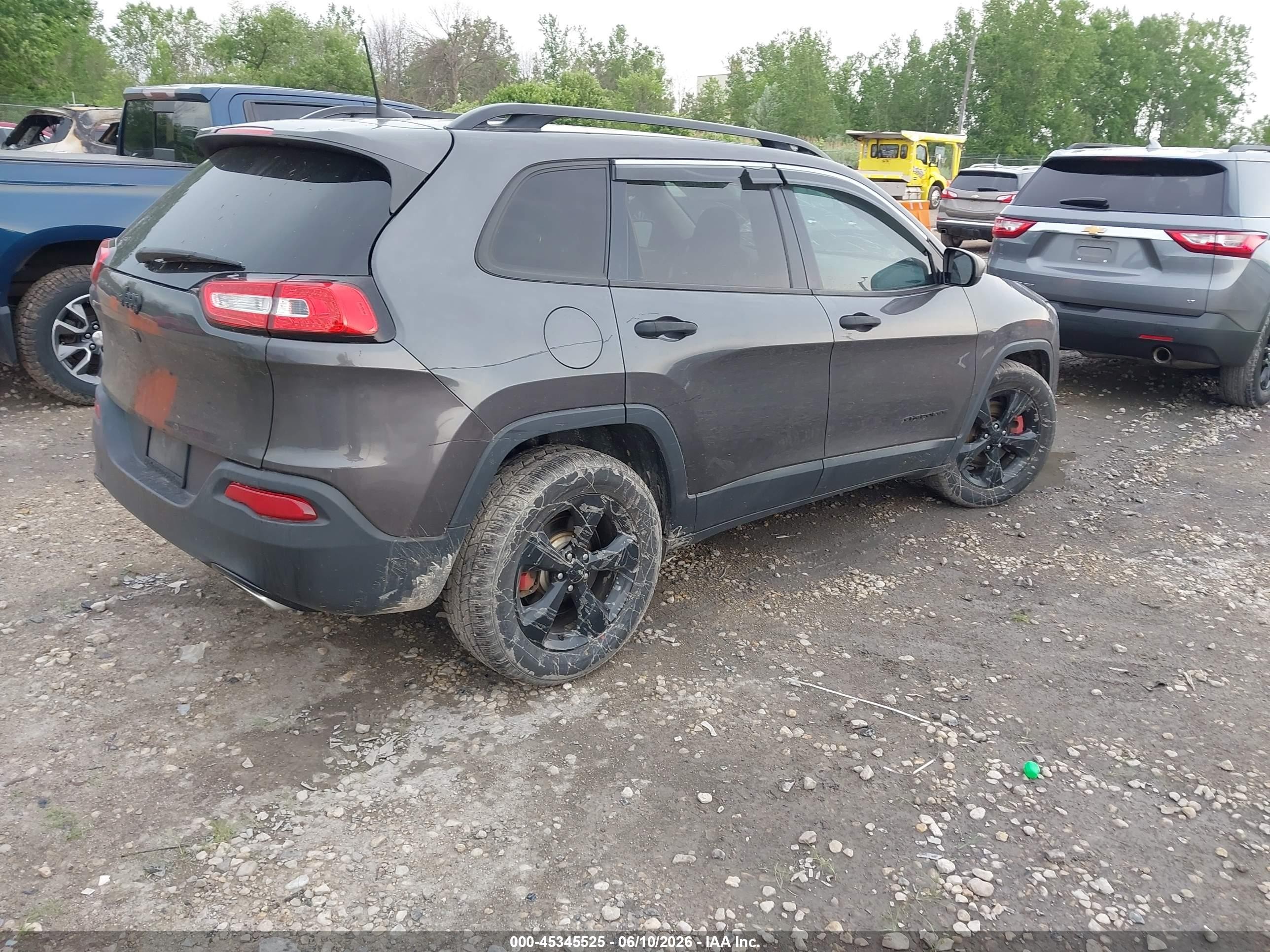 2016 Jeep Cherokee Altitude Gray vin: 1C4PJLAS0GW315336