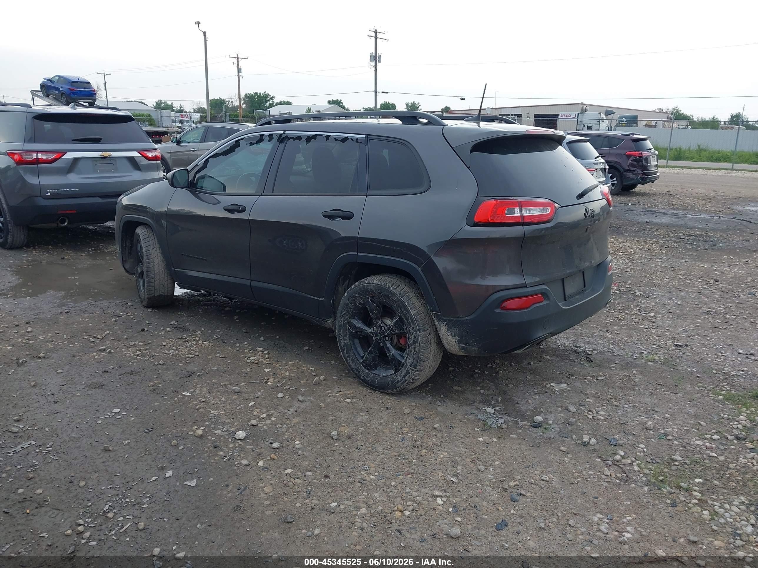 2016 Jeep Cherokee Altitude Gray vin: 1C4PJLAS0GW315336