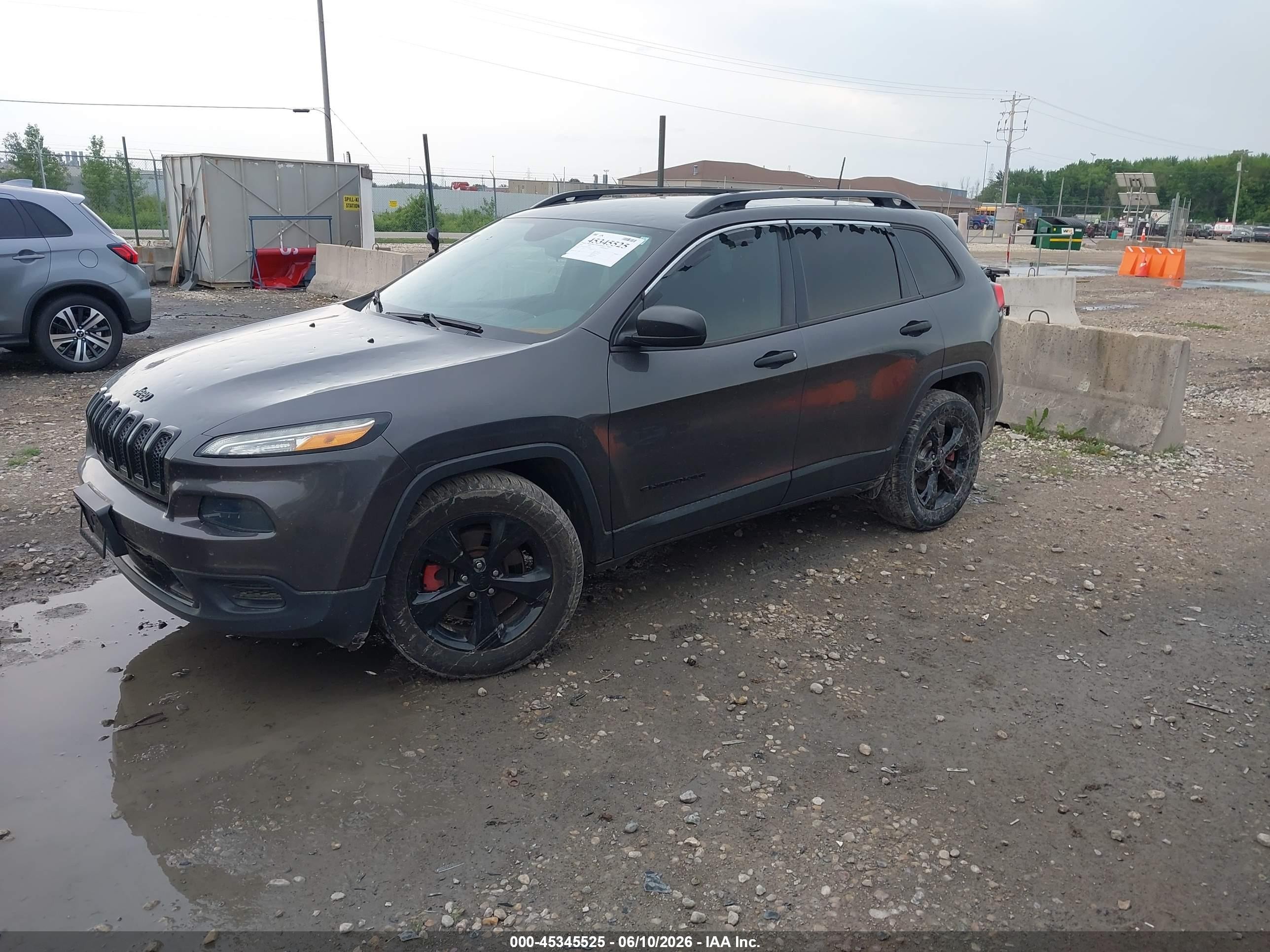 2016 Jeep Cherokee Altitude Gray vin: 1C4PJLAS0GW315336