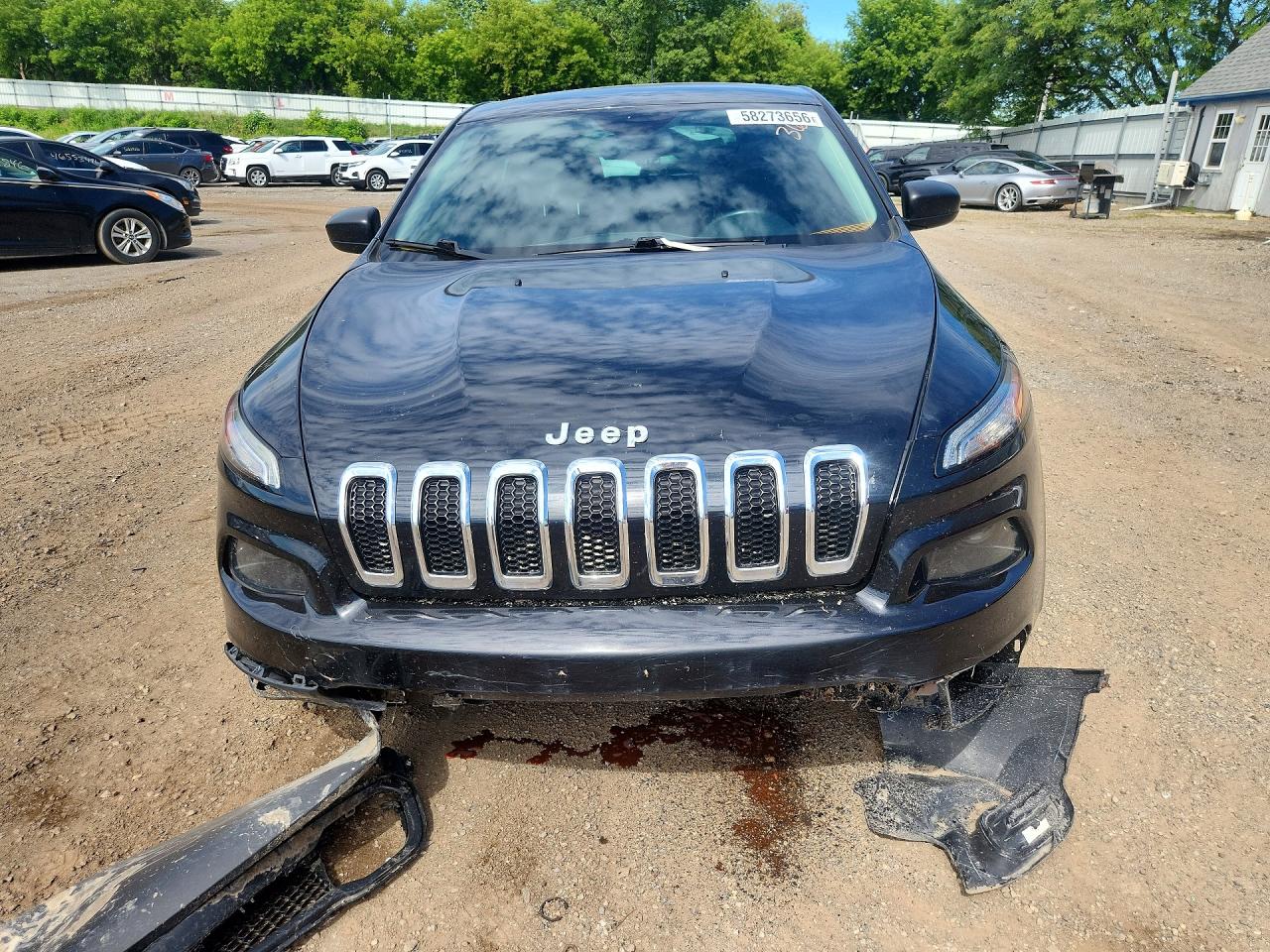 2015 Jeep Cherokee Sport Черный vin: 1C4PJLAS3FW539148