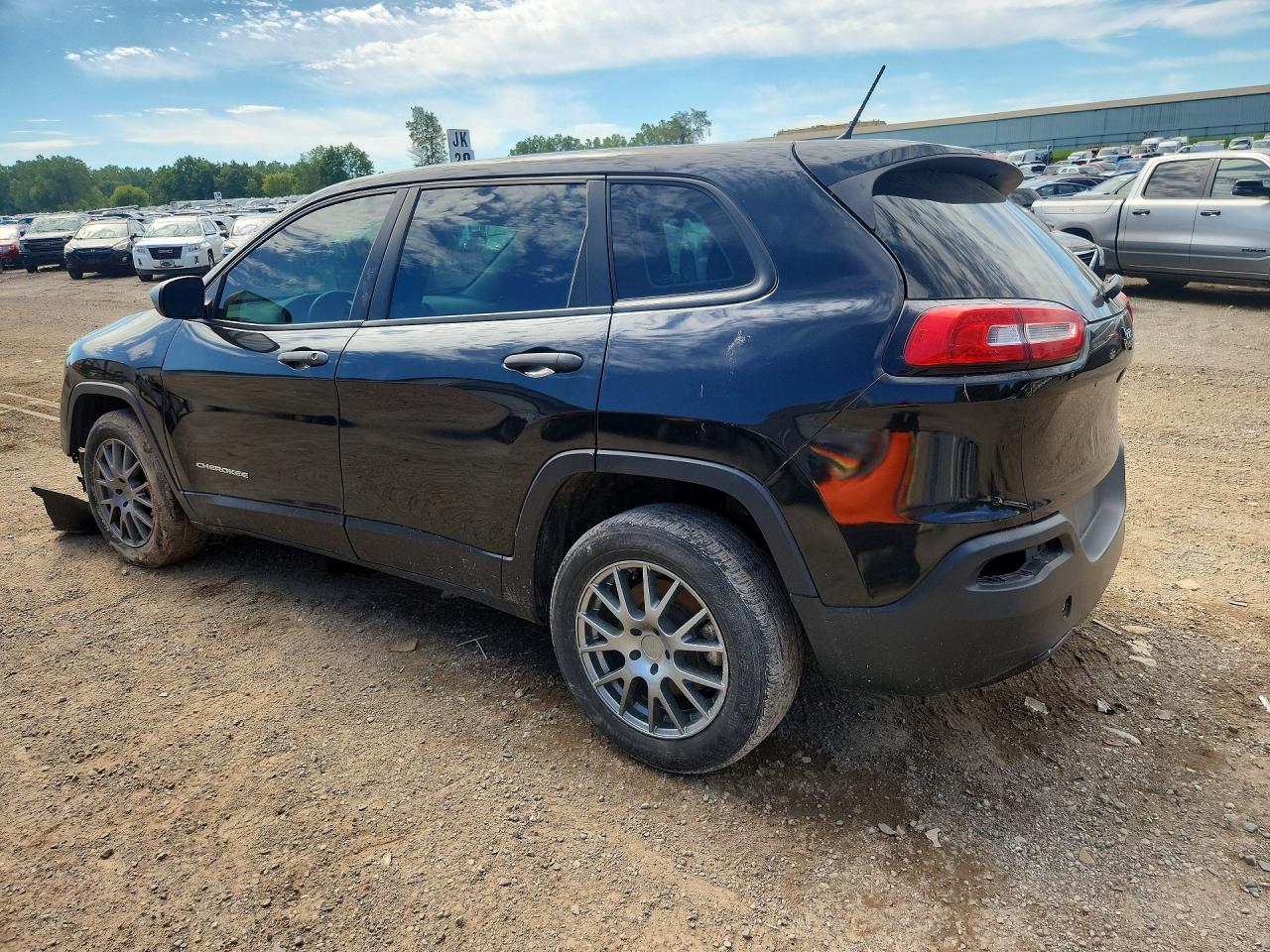 2015 Jeep Cherokee Sport Черный vin: 1C4PJLAS3FW539148