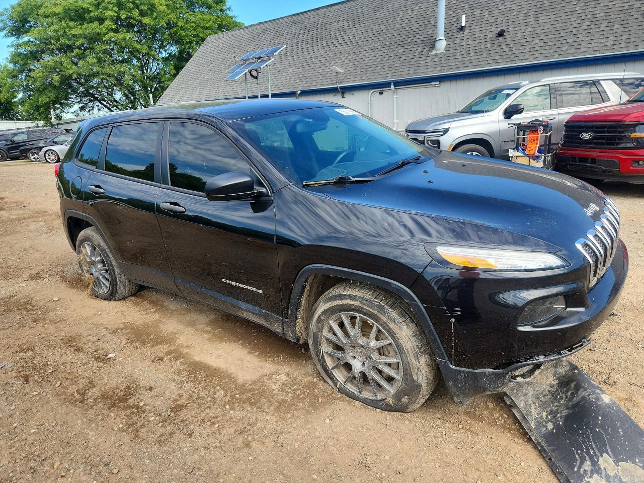 2015 Jeep Cherokee Sport Черный vin: 1C4PJLAS3FW539148