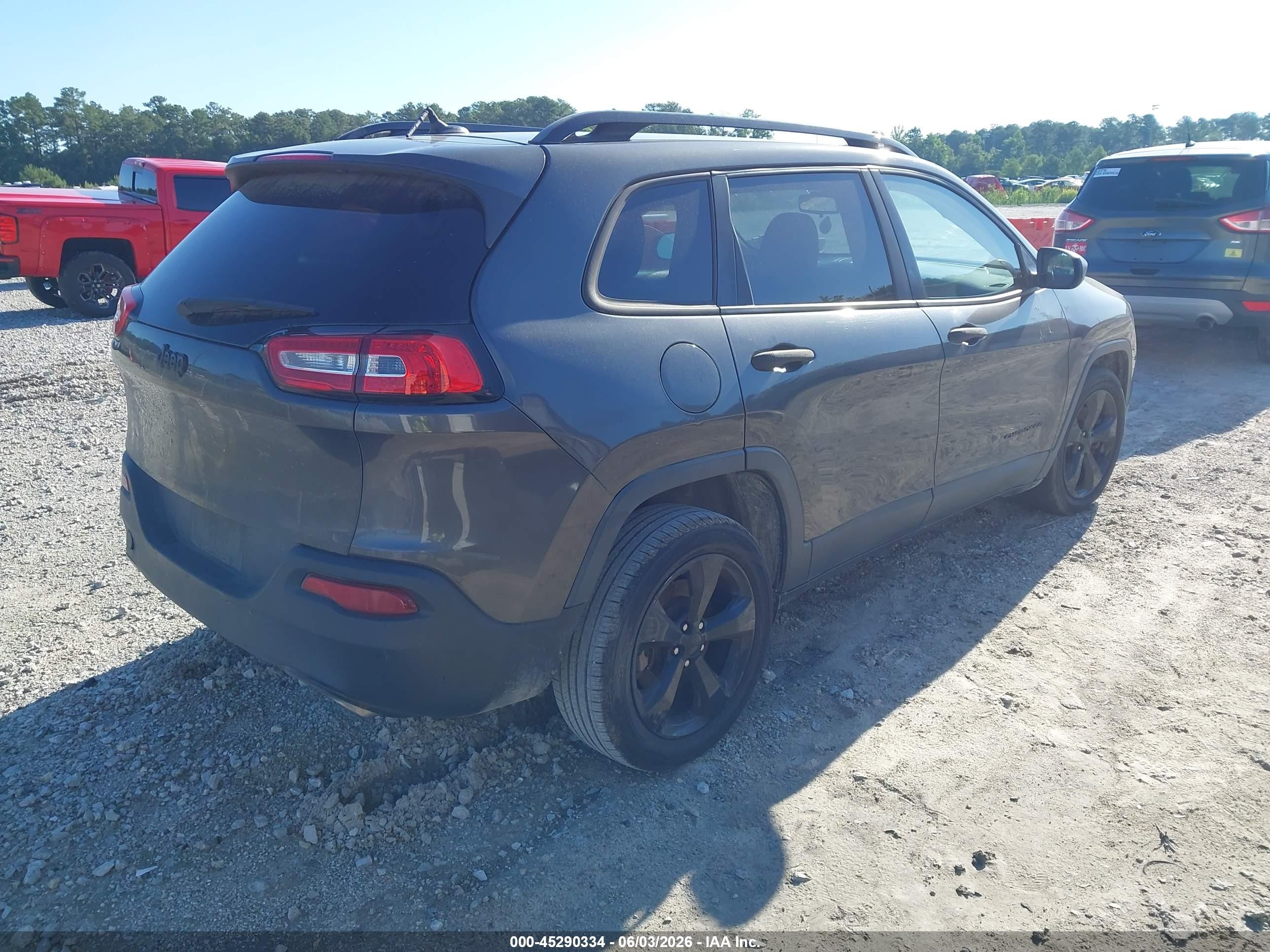 2017 Jeep Cherokee Altitude Fwd Серый vin: 1C4PJLAS8HW548110