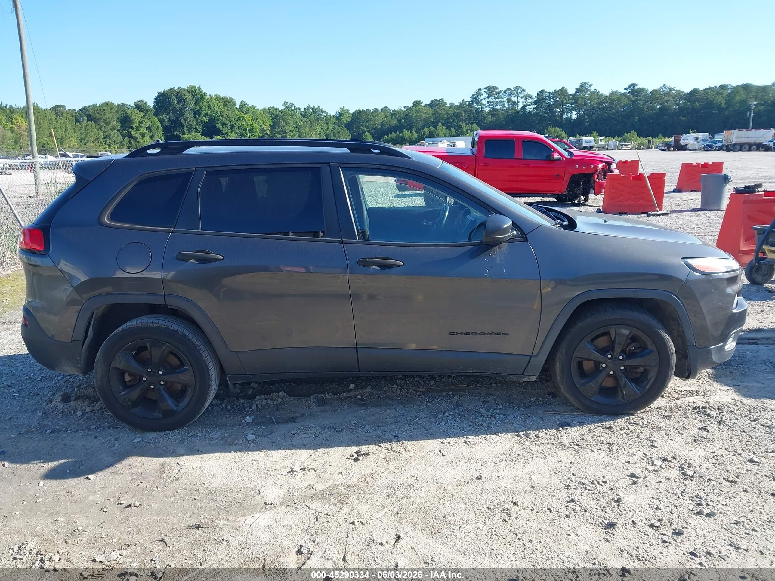 2017 Jeep Cherokee Altitude Fwd Серый vin: 1C4PJLAS8HW548110