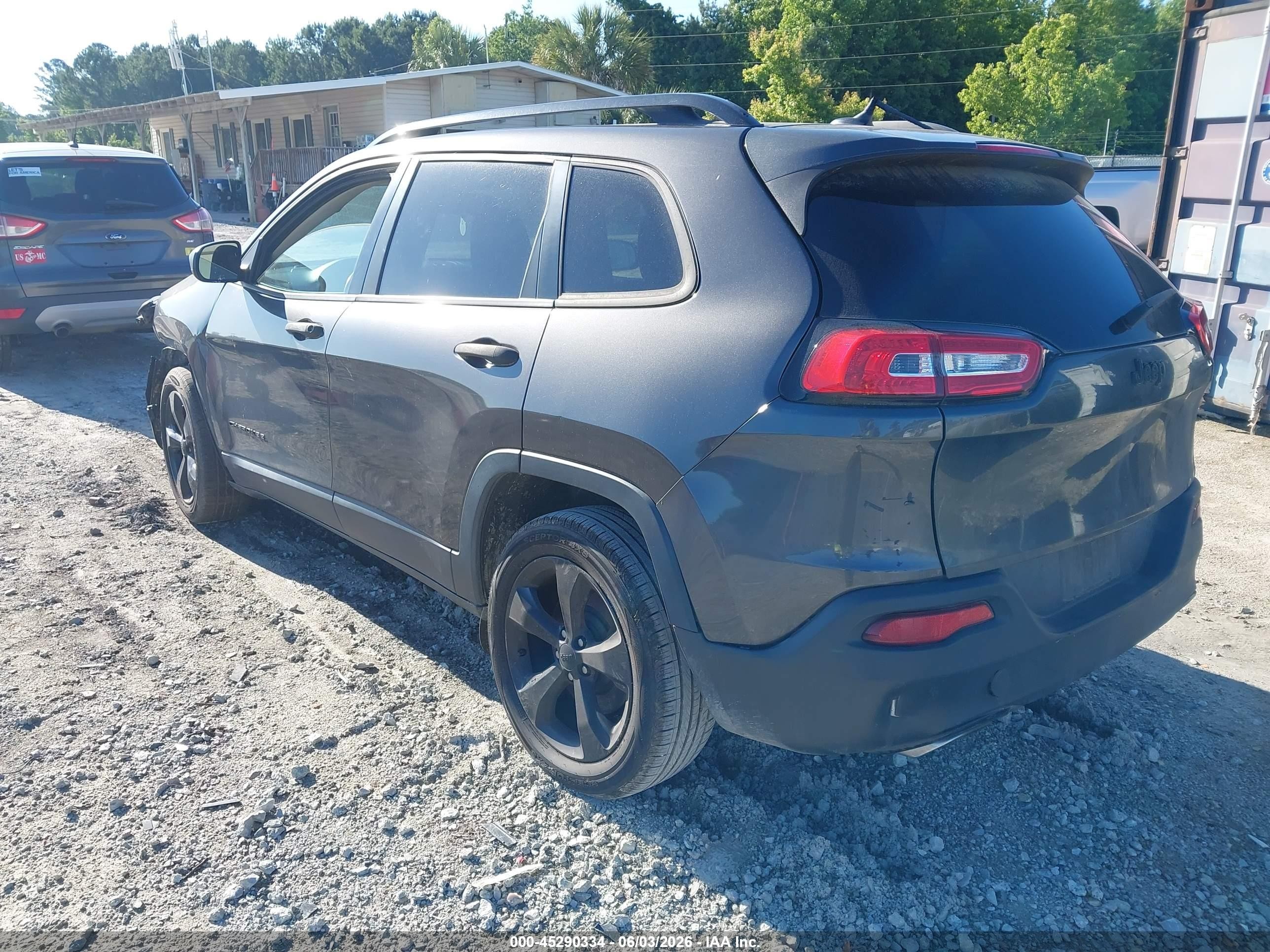 2017 Jeep Cherokee Altitude Fwd Серый vin: 1C4PJLAS8HW548110