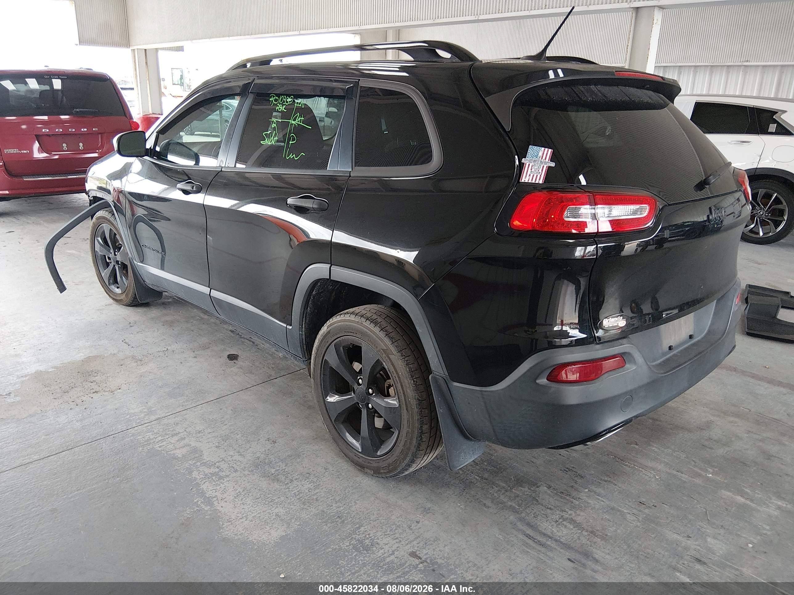 2017 Jeep Cherokee Altitude Black vin: 1C4PJLAS9HW650628