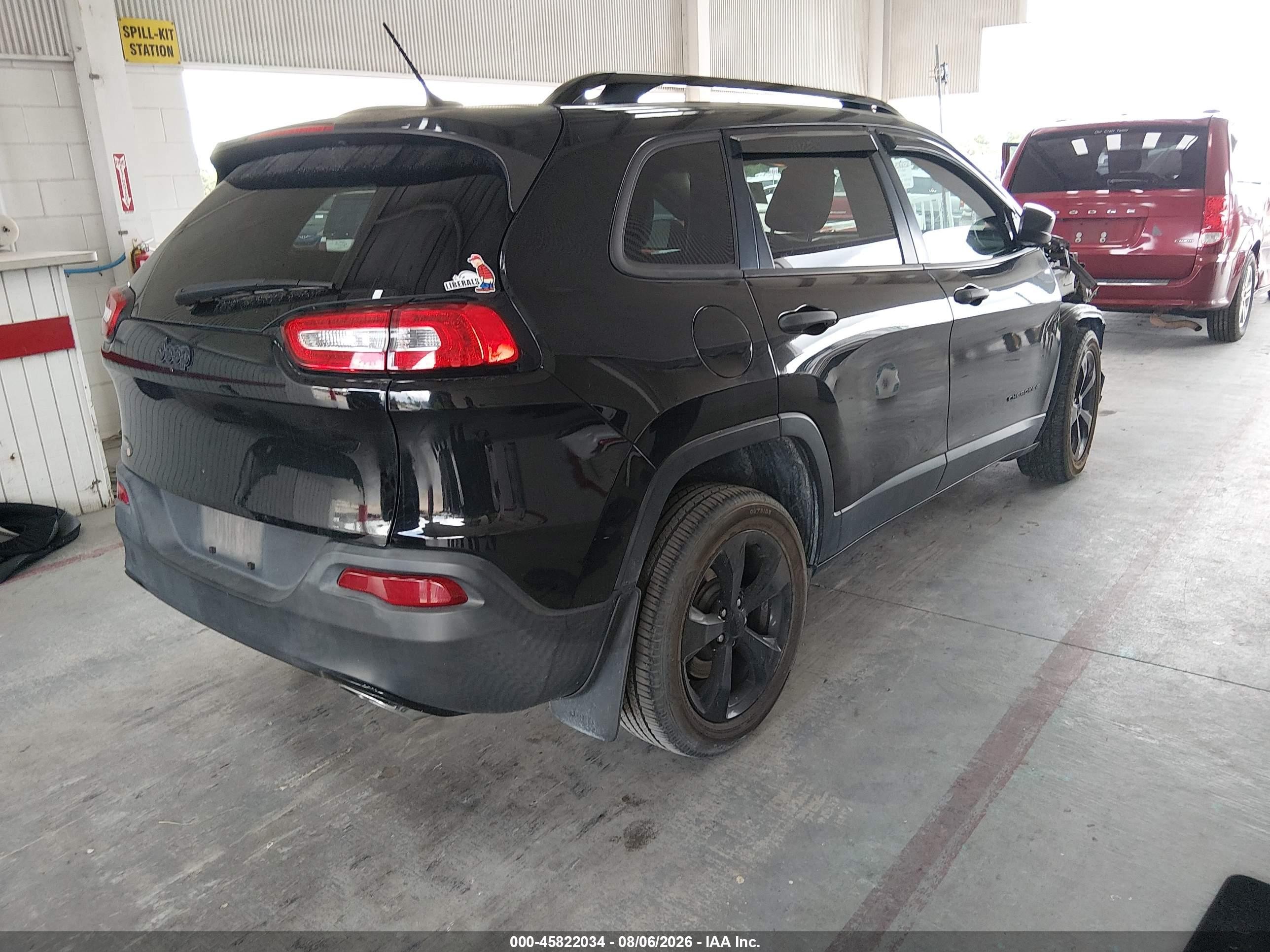 2017 Jeep Cherokee Altitude Black vin: 1C4PJLAS9HW650628