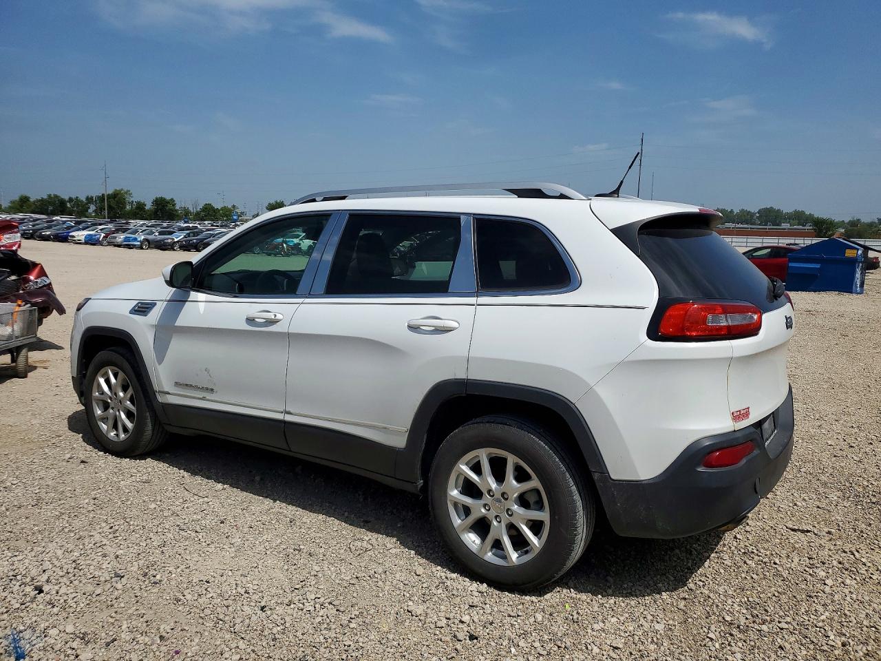 2014 Jeep Cherokee Latitude White vin: 1C4PJLCB0EW244830