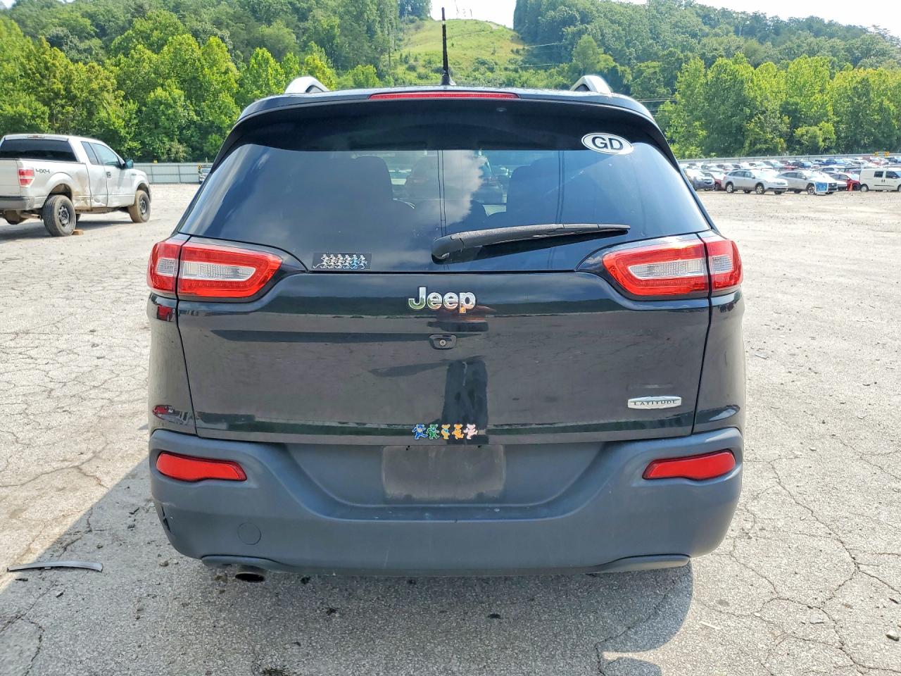2015 Jeep Cherokee Latitude Black vin: 1C4PJLCB0FW741748