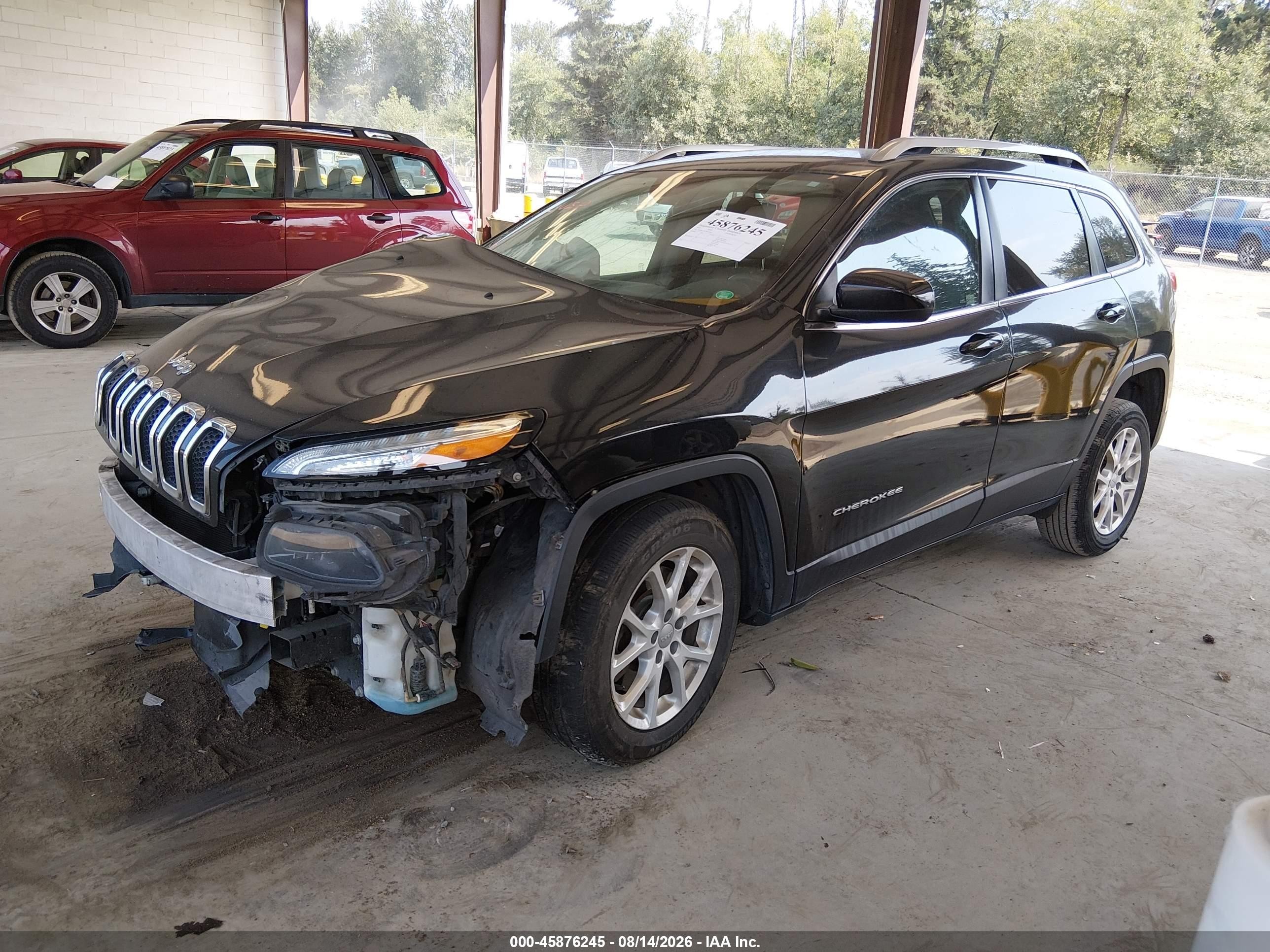 2015 Jeep Cherokee Latitude Black vin: 1C4PJLCB0FW771042