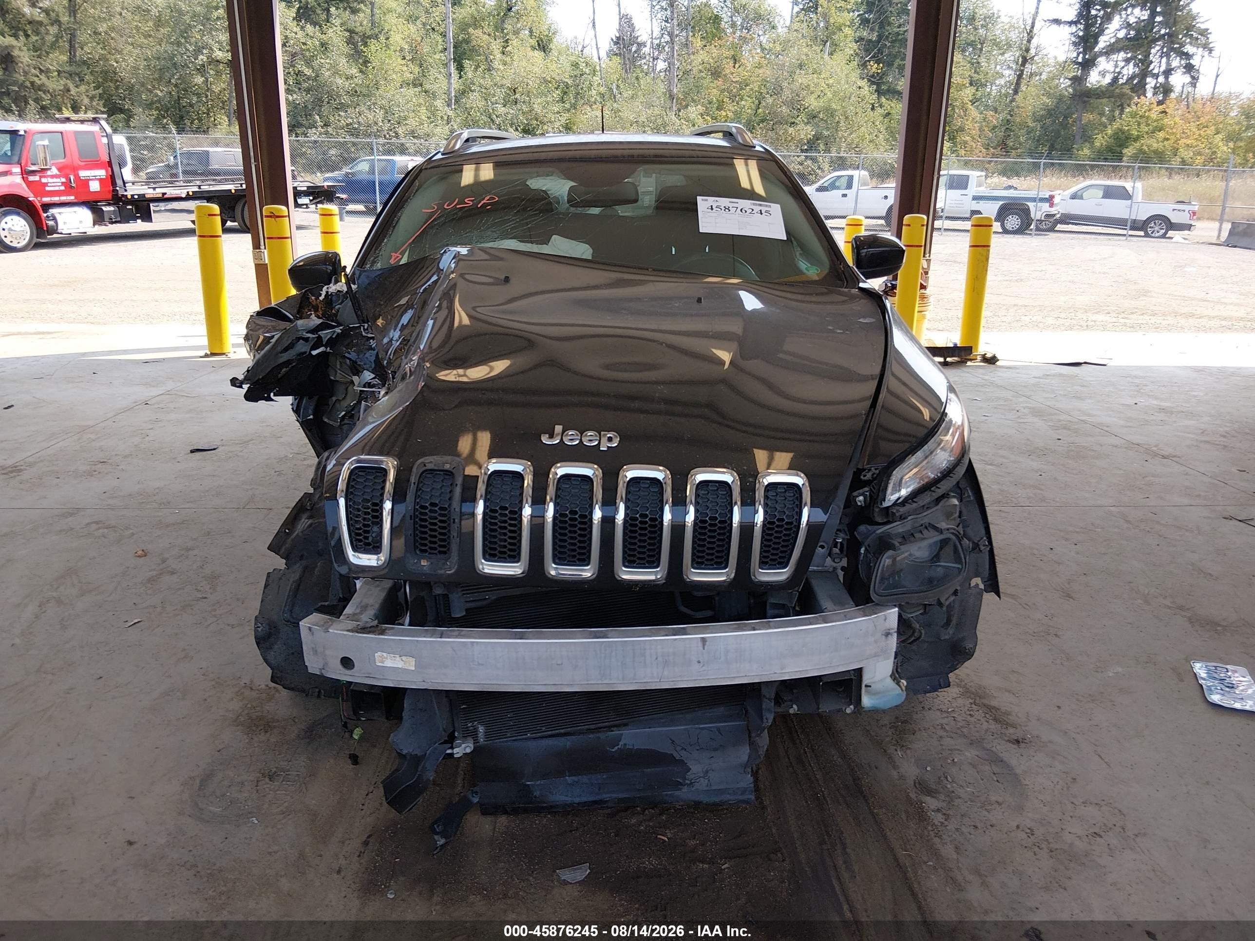2015 Jeep Cherokee Latitude Black vin: 1C4PJLCB0FW771042