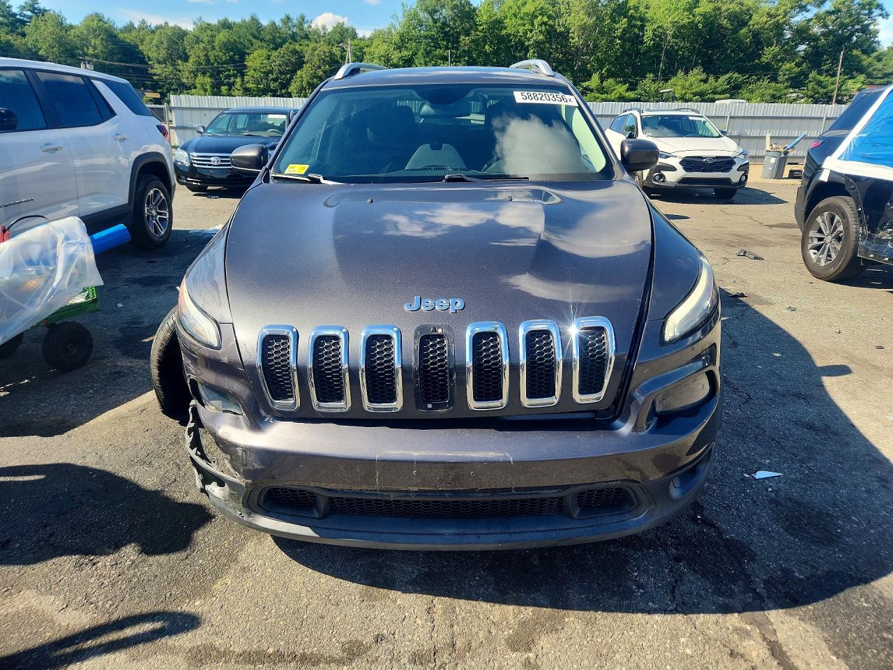 2015 Jeep Cherokee Latitude Gray vin: 1C4PJLCB0FW790982