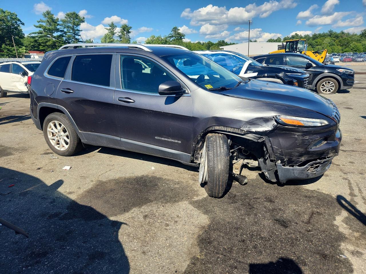 2015 Jeep Cherokee Latitude Gray vin: 1C4PJLCB0FW790982