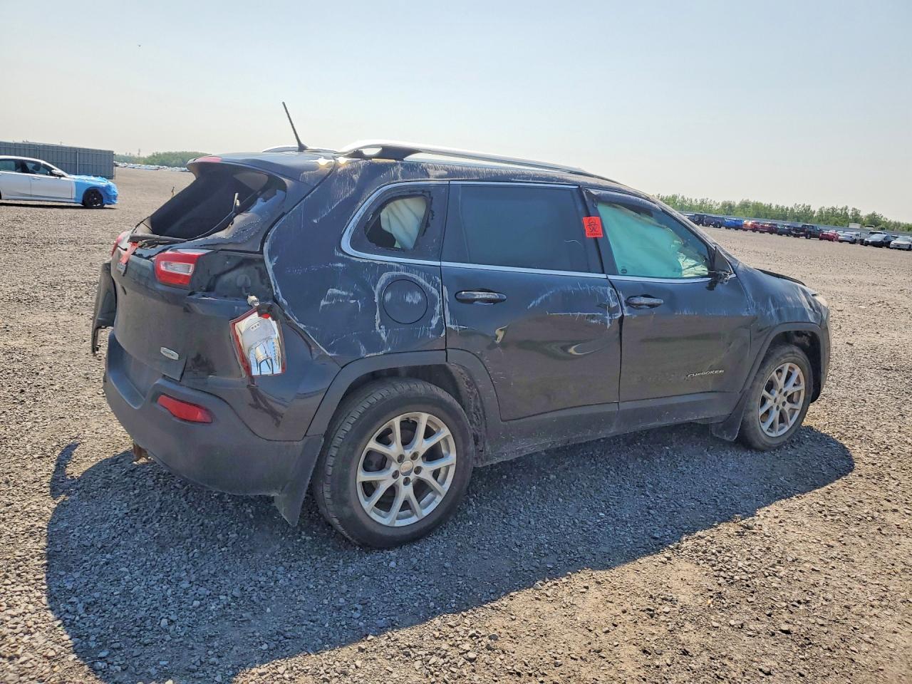 2014 Jeep Cherokee Latitude Черный vin: 1C4PJLCB1EW271454