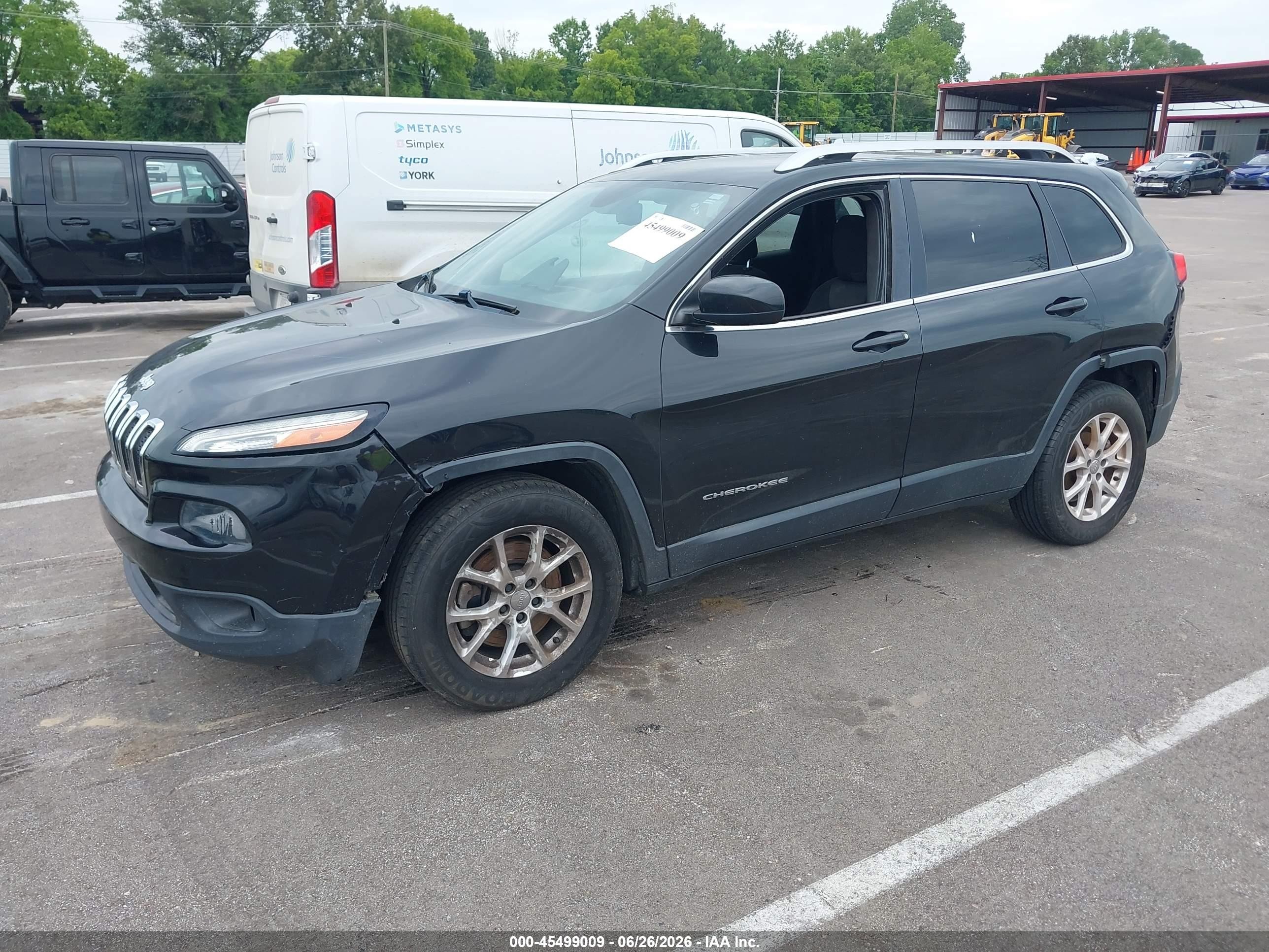 2014 Jeep Cherokee Latitude Black vin: 1C4PJLCB1EW319261
