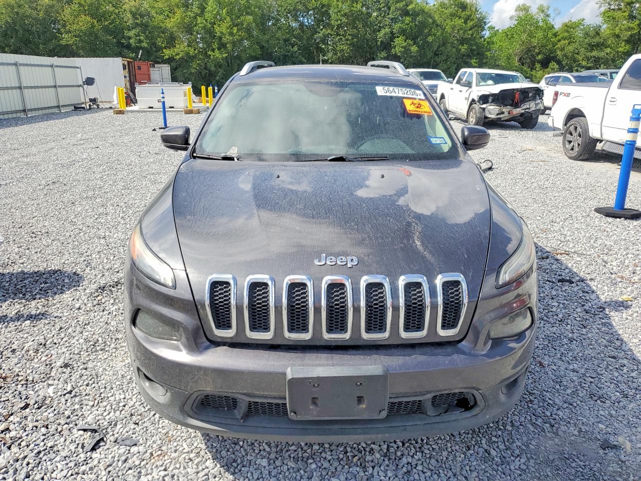 2015 Jeep Cherokee Latitude Gray vin: 1C4PJLCB1FW670981