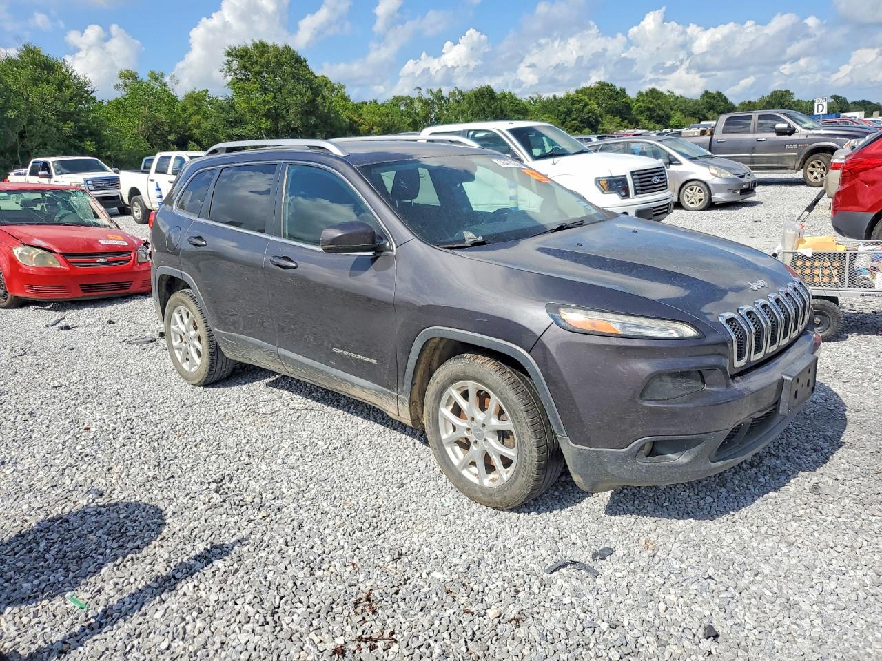 2015 Jeep Cherokee Latitude Gray vin: 1C4PJLCB1FW670981