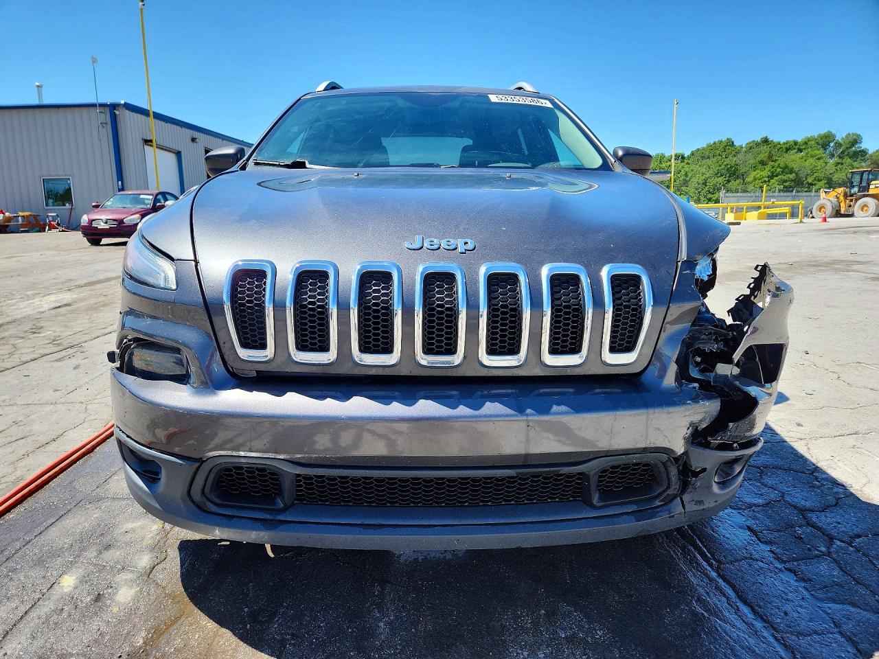 2015 Jeep Cherokee Latitude Серый vin: 1C4PJLCB1FW683908