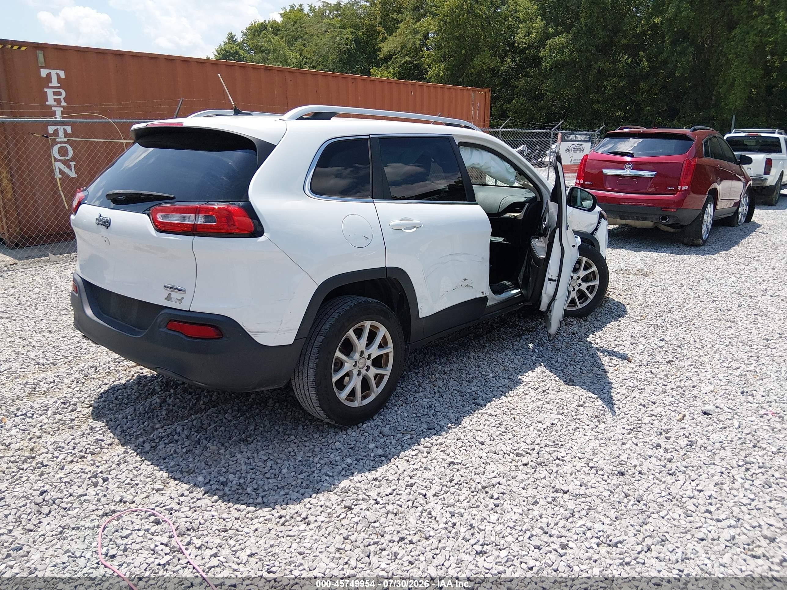 2015 Jeep Cherokee Latitude Black vin: 1C4PJLCB1FW694651