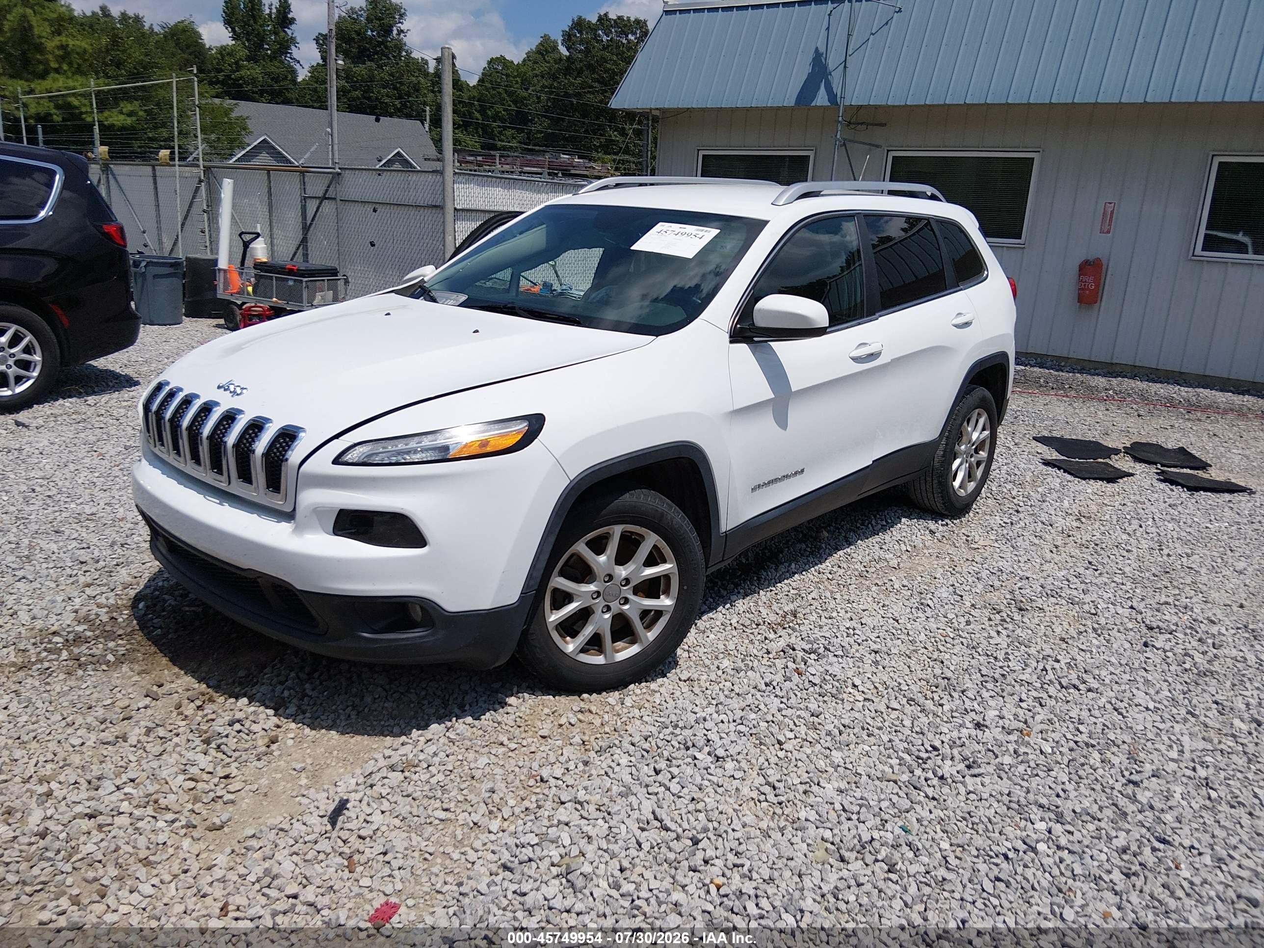 2015 Jeep Cherokee Latitude Black vin: 1C4PJLCB1FW694651