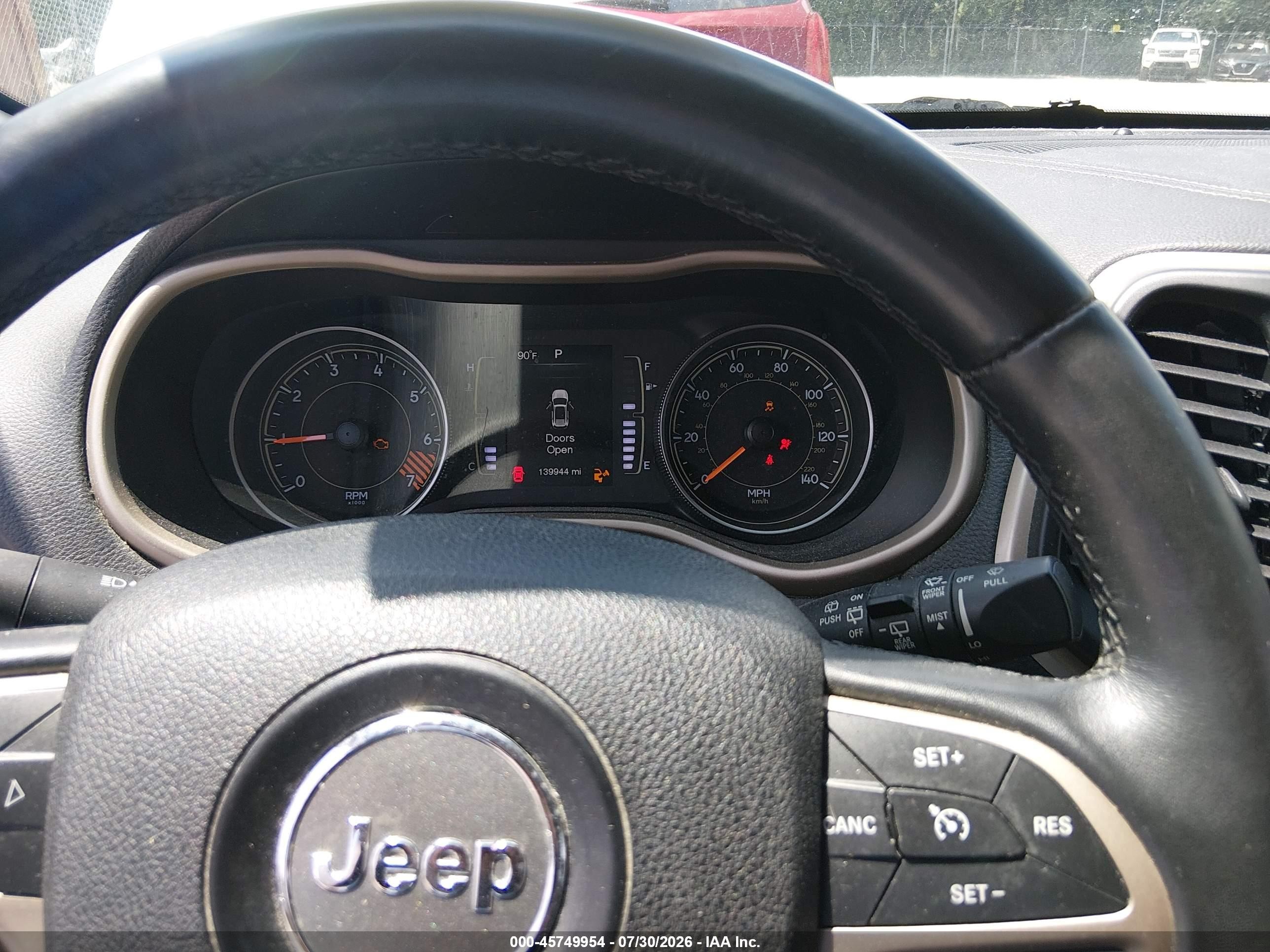 2015 Jeep Cherokee Latitude Black vin: 1C4PJLCB1FW694651