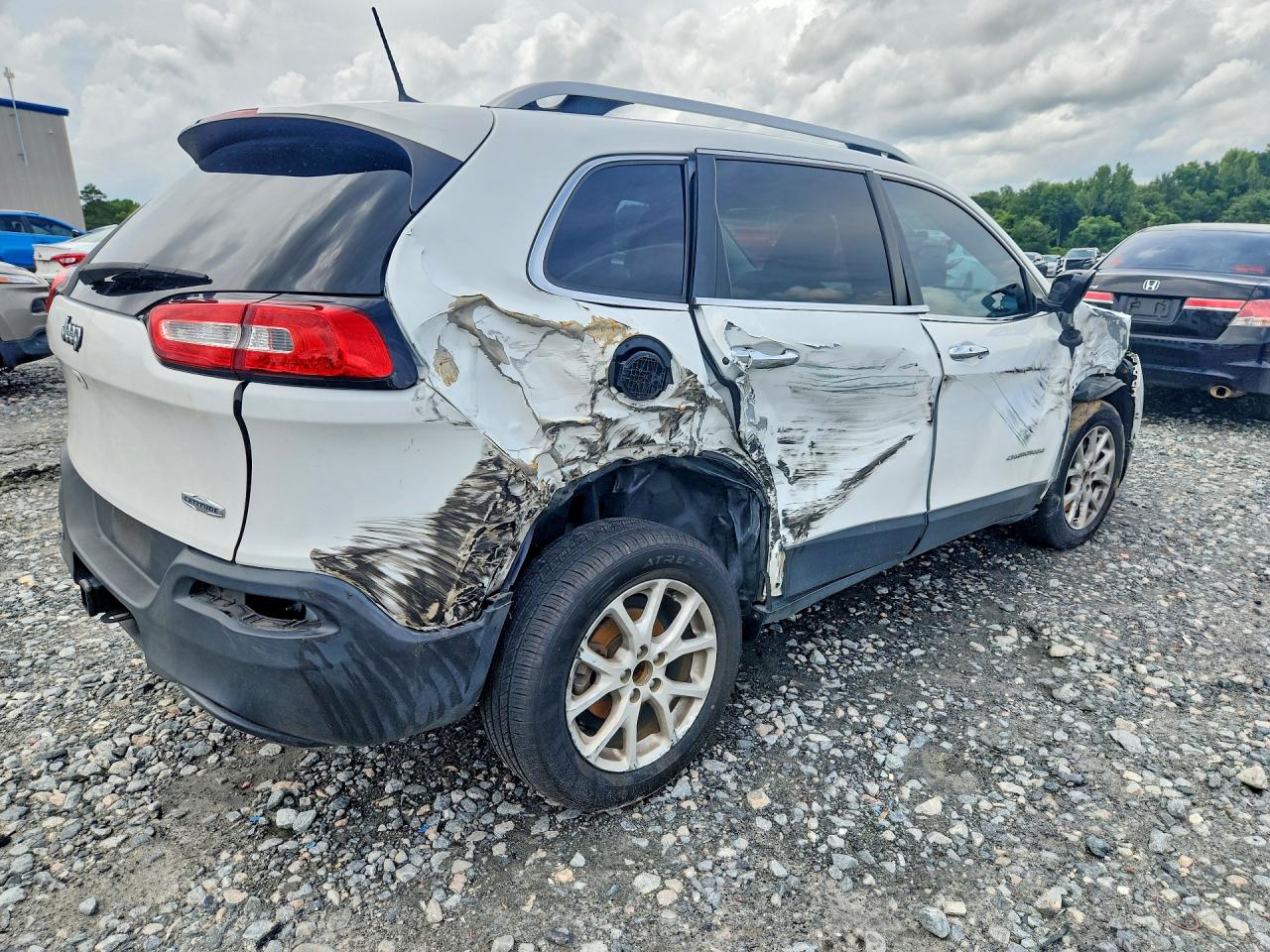2017 Jeep Cherokee Белый vin: 1C4PJLCB1HD223355