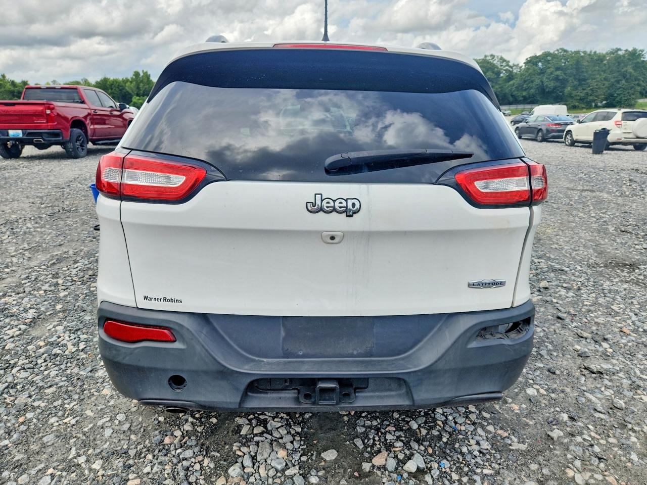 2017 Jeep Cherokee Белый vin: 1C4PJLCB1HD223355
