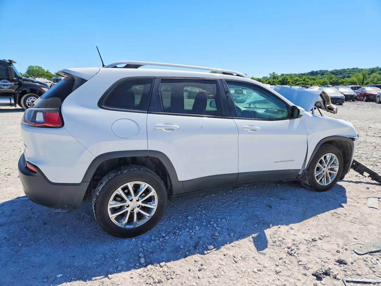 2020 Jeep Cherokee Latitude White vin: 1C4PJLCB1LD521896