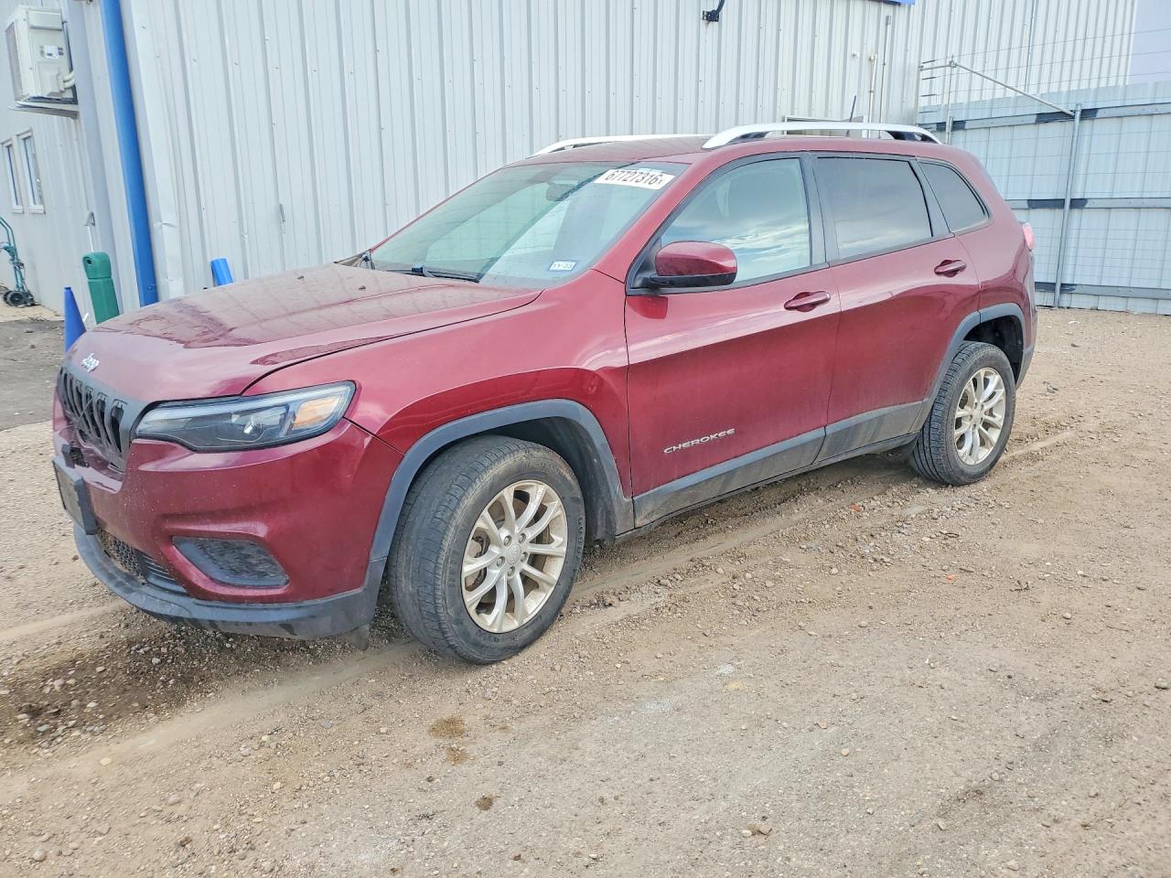 2020 Jeep Cherokee Latitude Burgundy vin: 1C4PJLCB1LD648566