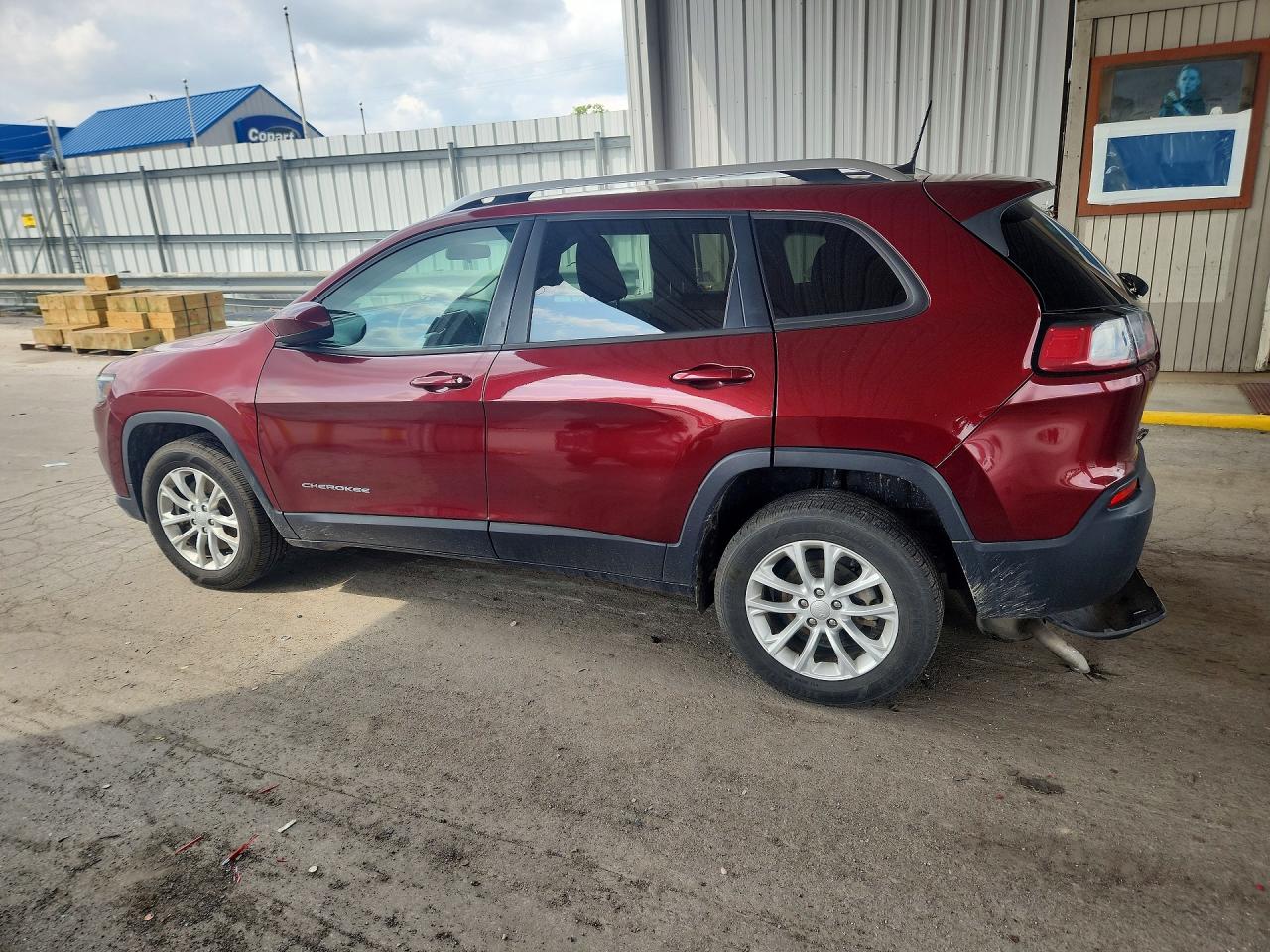 2020 Jeep Cherokee Latitude Red vin: 1C4PJLCB1LD656991