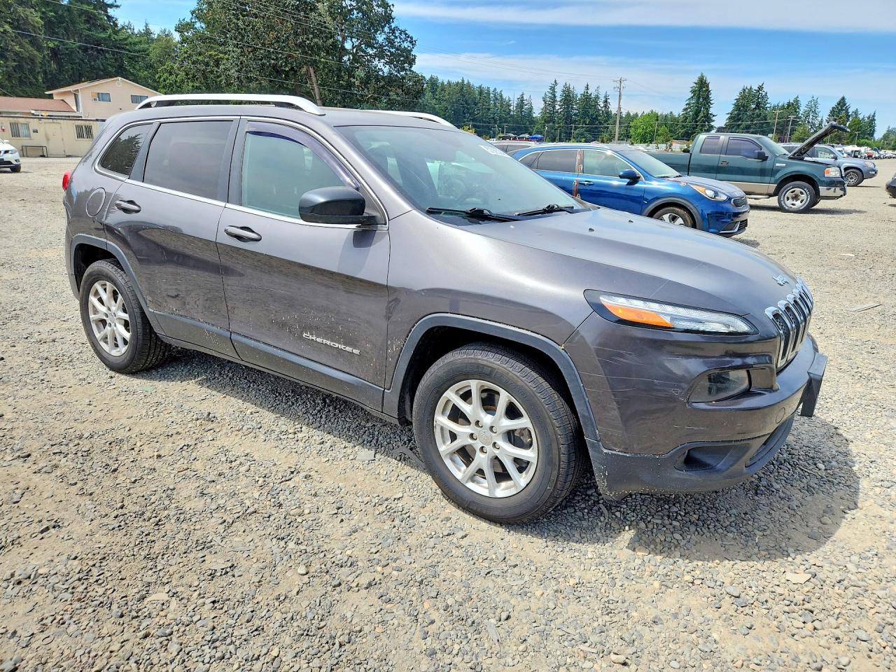 2014 Jeep Cherokee Latitude Gray vin: 1C4PJLCB2EW139402