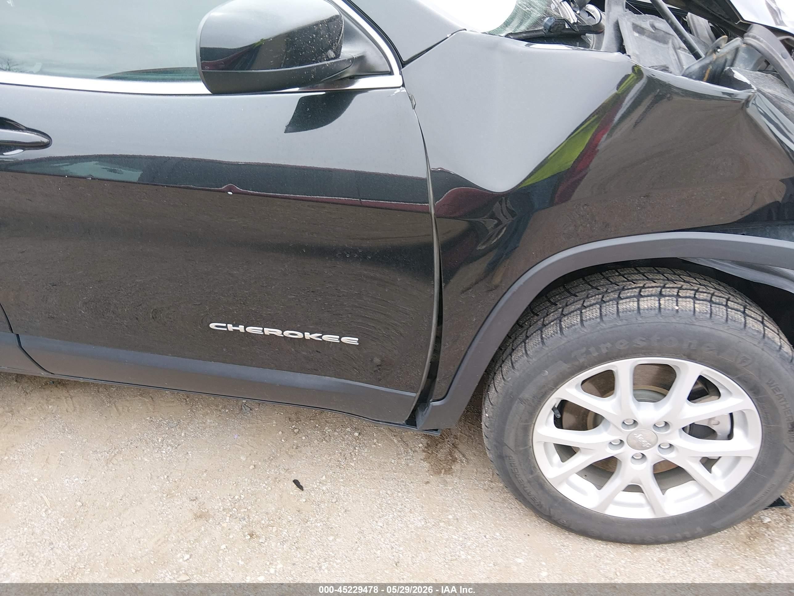 2014 Jeep Cherokee Latitude Black vin: 1C4PJLCB2EW154028
