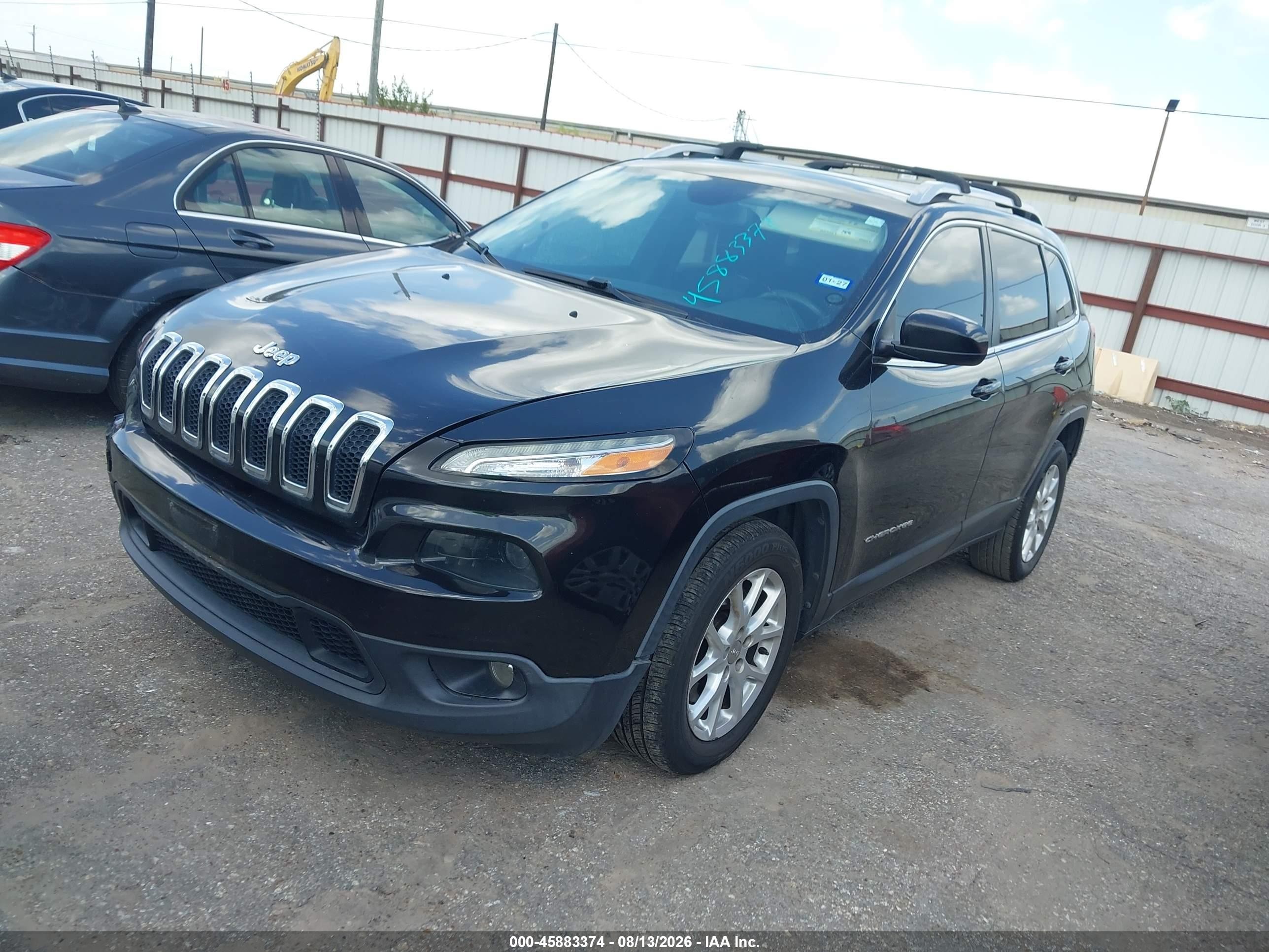 2014 Jeep Cherokee Latitude Black vin: 1C4PJLCB2EW171332
