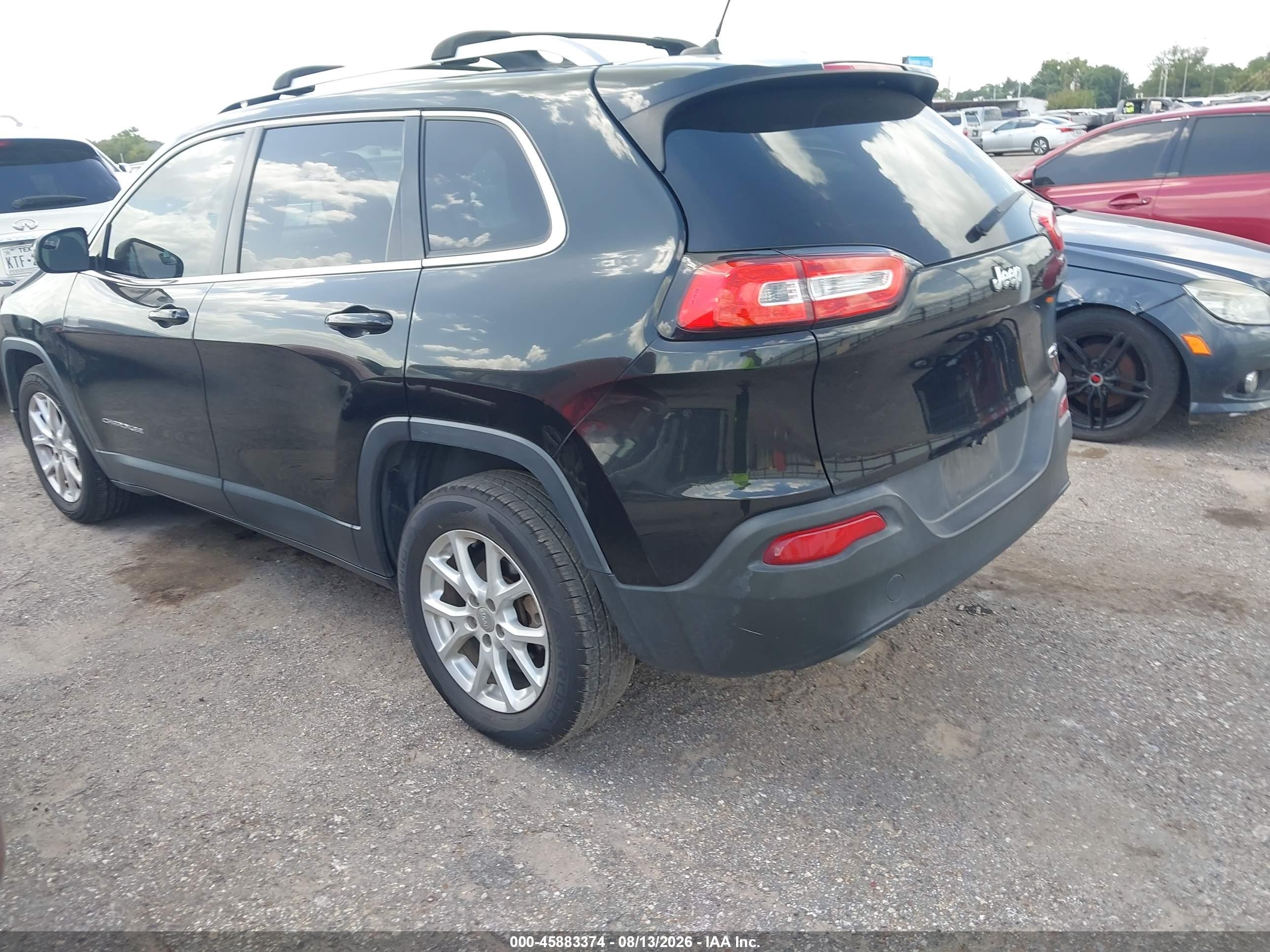 2014 Jeep Cherokee Latitude Black vin: 1C4PJLCB2EW171332