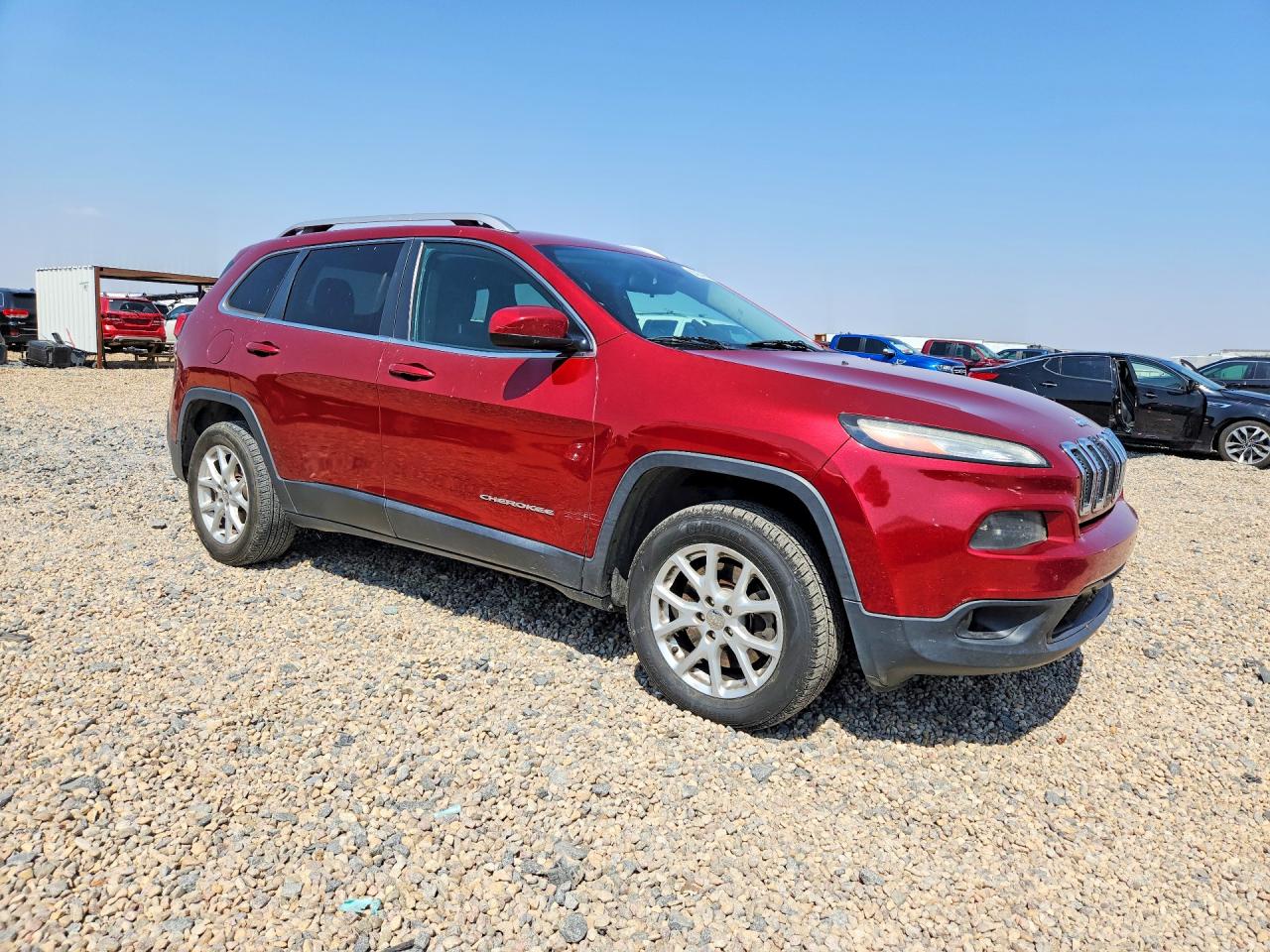 2015 Jeep Cherokee Latitude Красный vin: 1C4PJLCB2FW643093